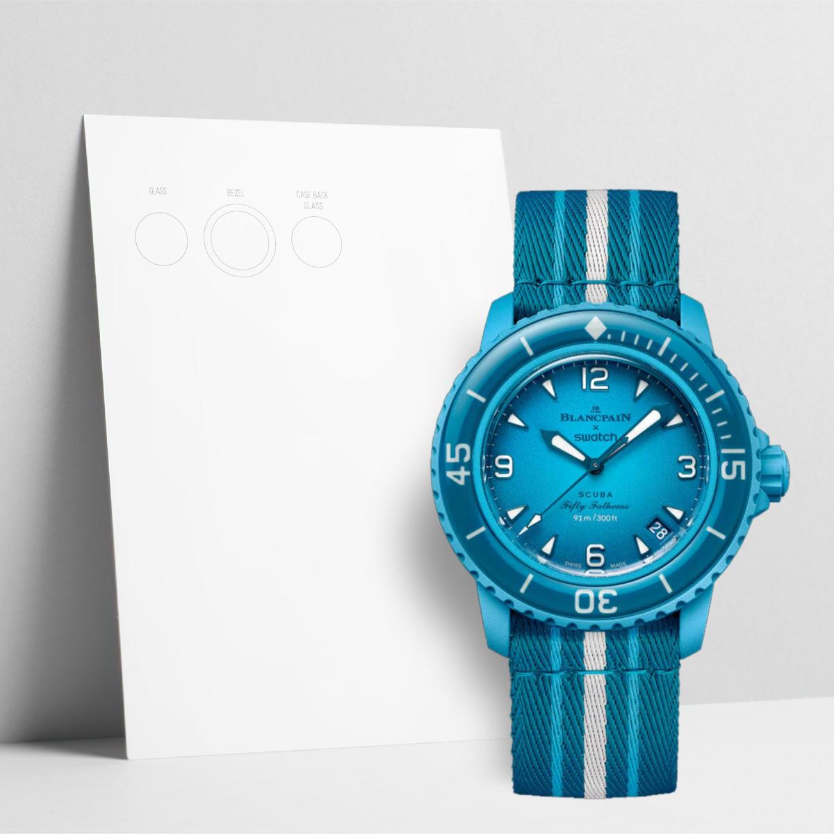 WatchShell for Swatch Scuba Fifty Fathoms SO35L400