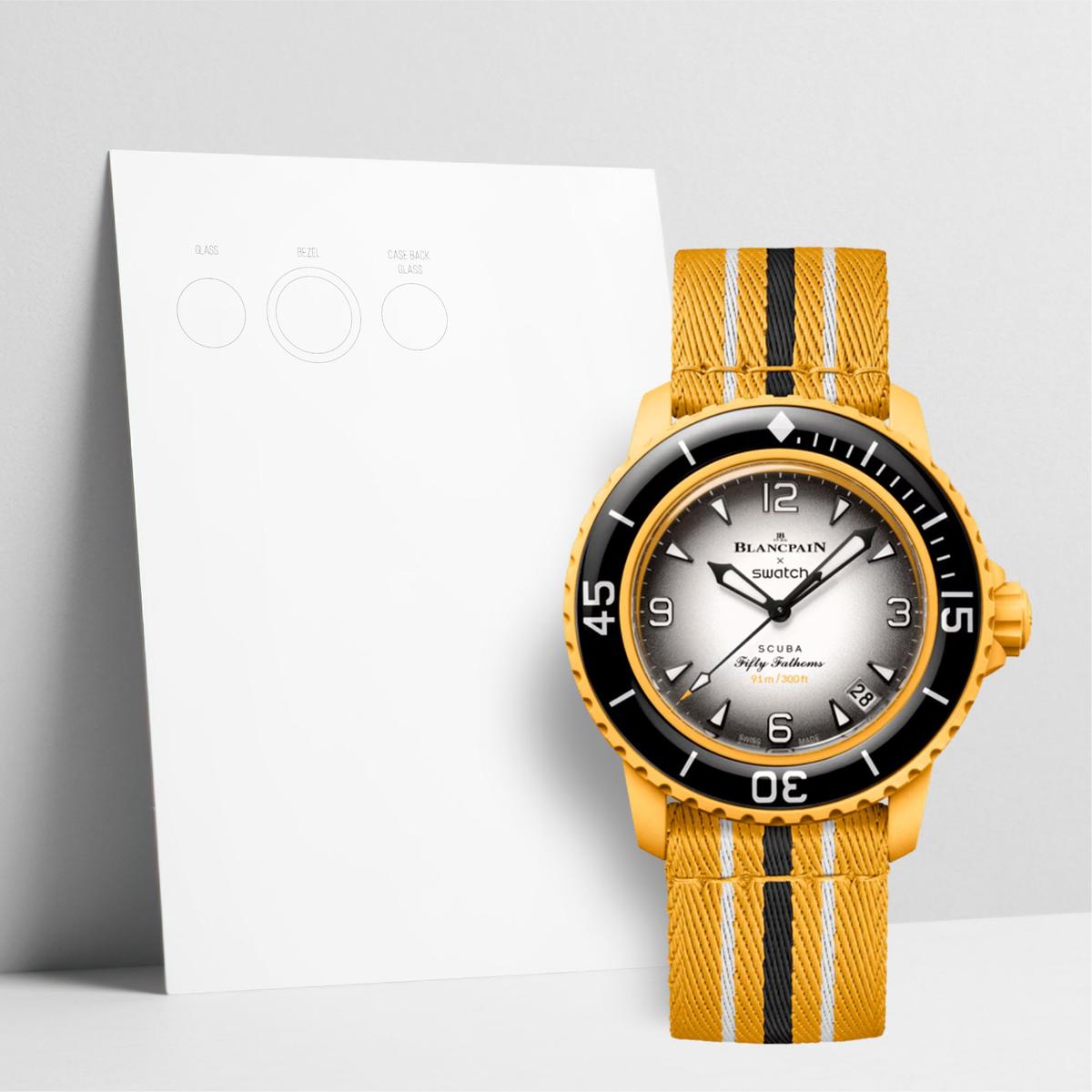 WatchShell for Swatch Scuba Fifty Fathoms SO35P100C
