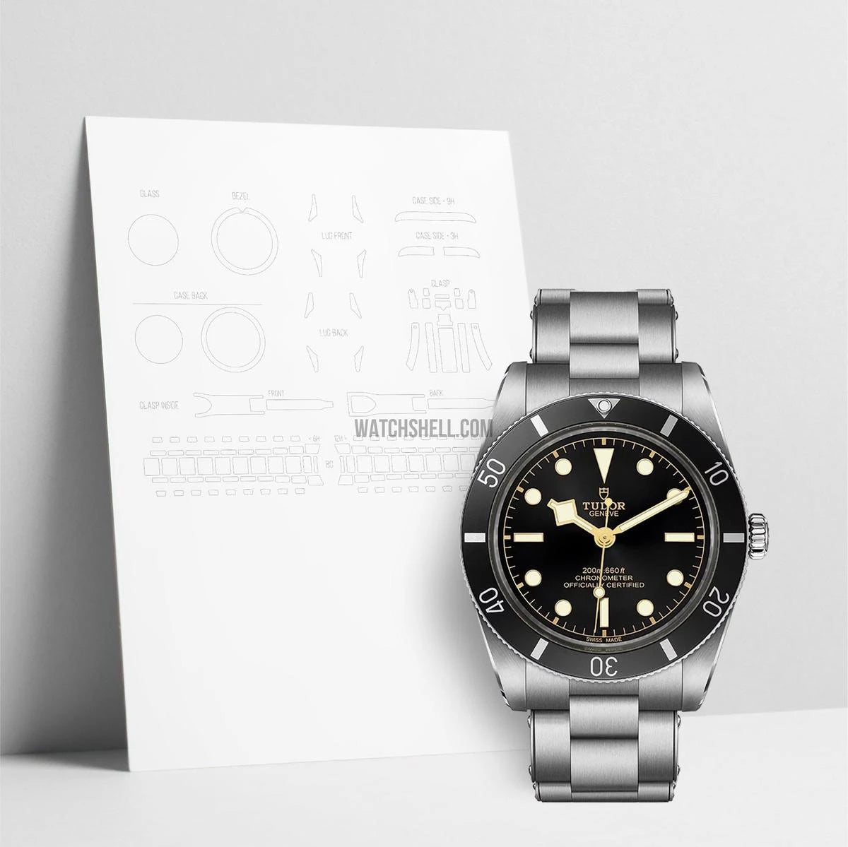 WatchShell for Tudor Black Bay M79000N-0001
