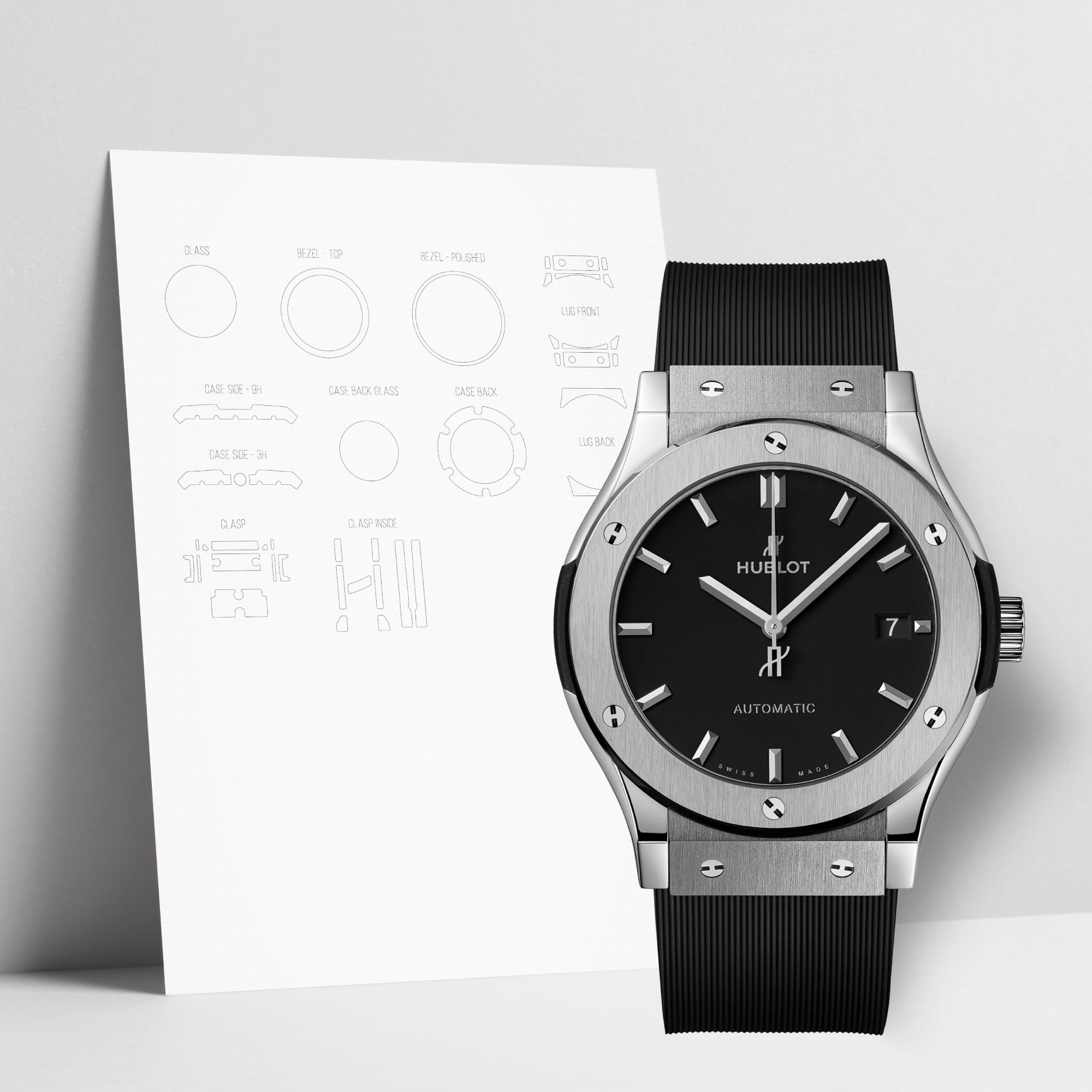 WATCHSHELL HUBLOT CLASSIC FUSION 542.NX.1171.RX 42MM PROTECTIVE FILM