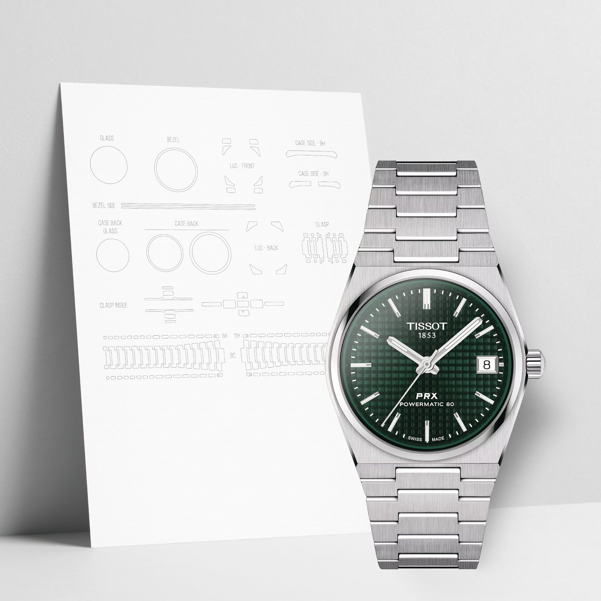 WATCHSHELL TISSOT PRX T137.207.11.091.00 35MM PROTECTIVE FILM