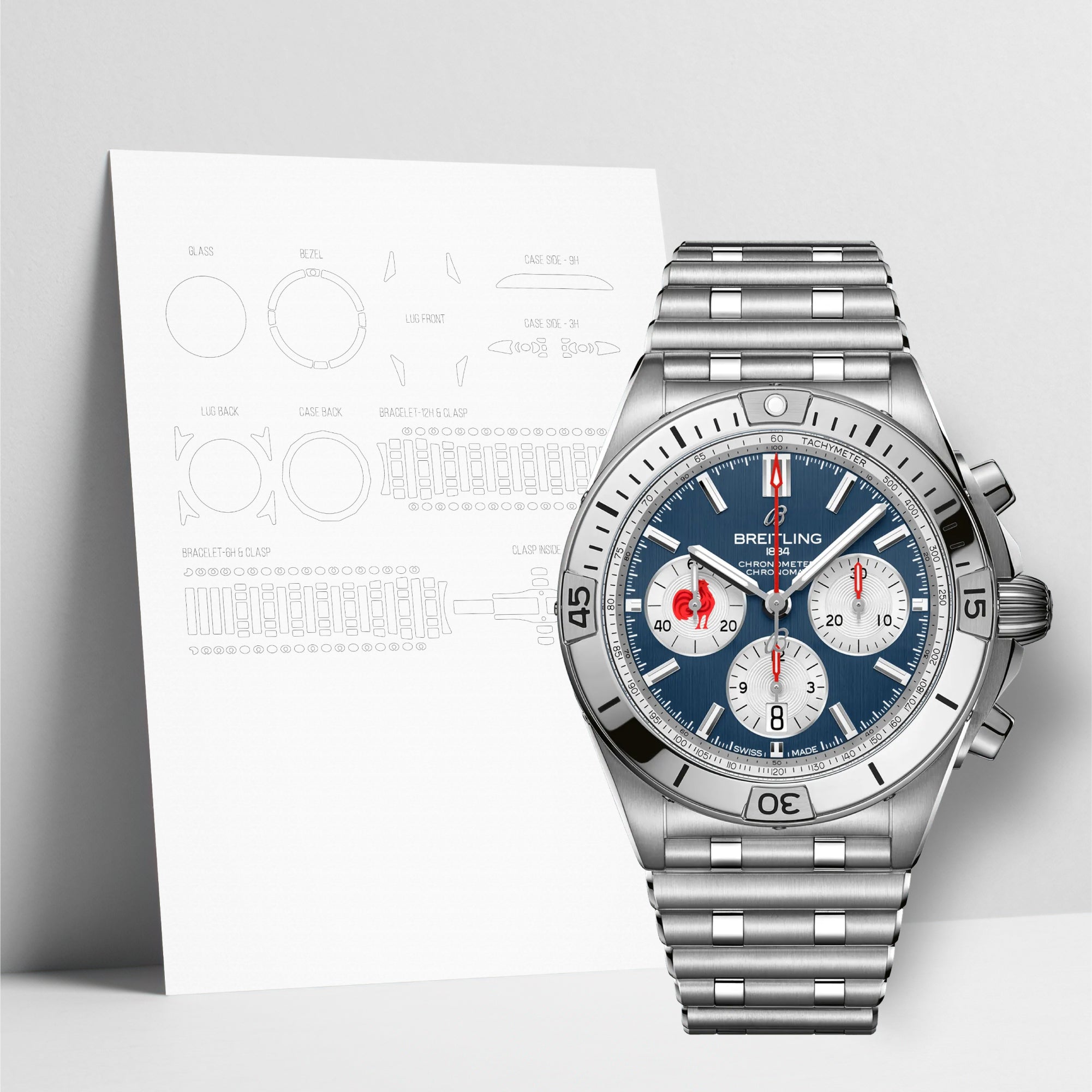 WATCHSHELL BREITLING CHRONOMAT AB0134A81C1A1 42MM PROTECTIVE FILM