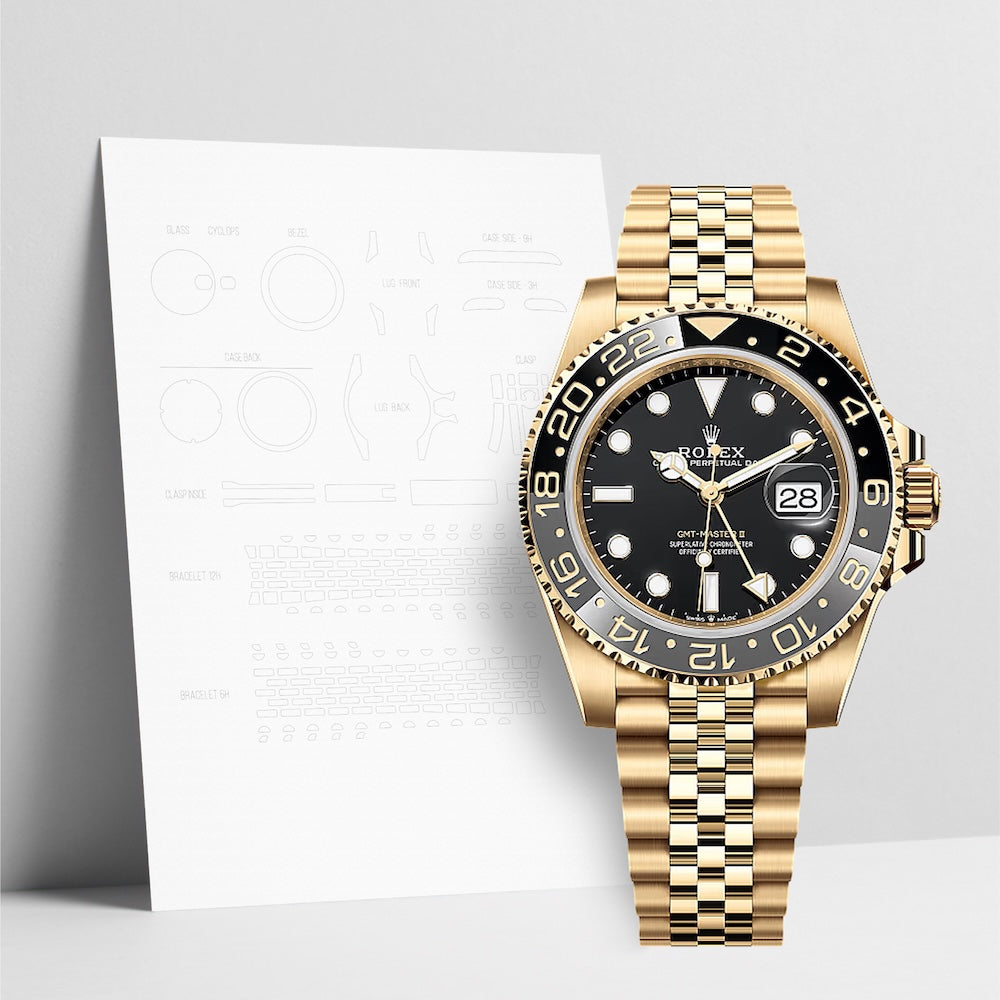 WATCHSHELL ROLEX GMT-MASTER II 126718GRNR 40MM JUBILEE PROTECTIVE FILM