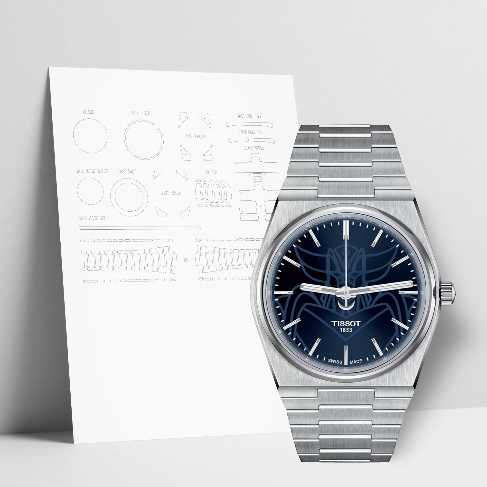 WATCHSHELL TISSOT PRX T137.407.11.041.02 40MM PROTECTIVE FILM