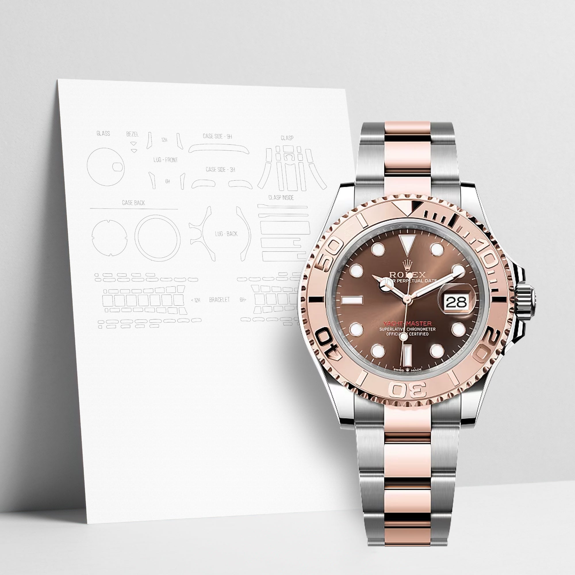 WATCHSHELL ROLEX YACHT-MASTER 126621 40MM OYSTER PROTECTIVE FILM
