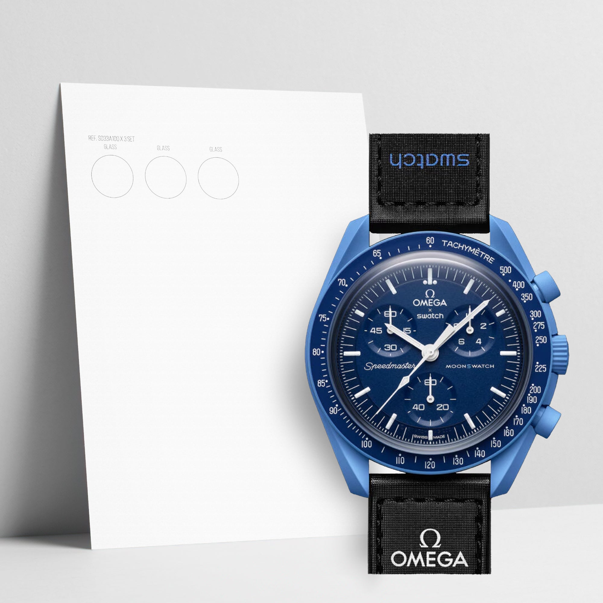 WATCHSHELL SWATCH MOONSWATCH SO33N100 42MM PROTECTIVE FILM