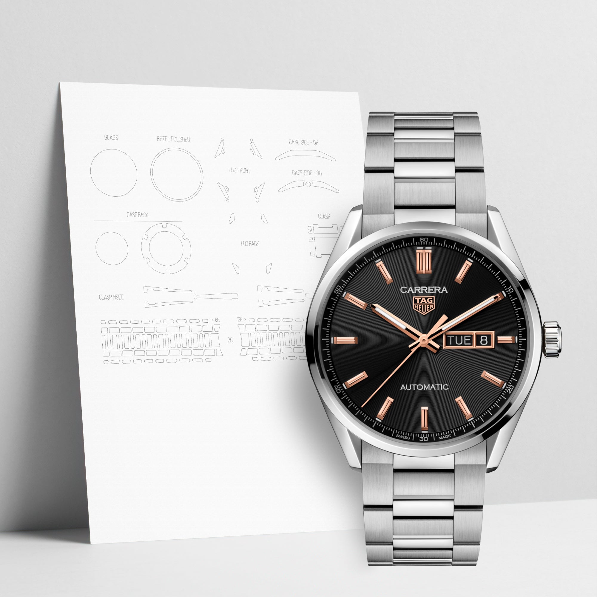 WATCHSHELL TAG HEUER CARRERA WBN2013.BA0640 41MM PROTECTIVE FILM