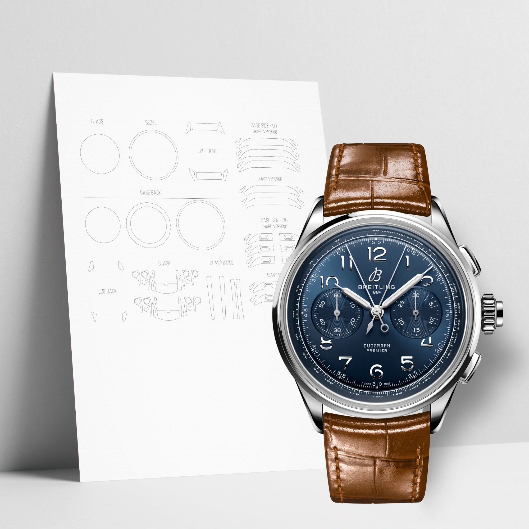 WATCHSHELL BREITLING PREMIER AB1510171C1P1 42MM PROTECTIVE FILM