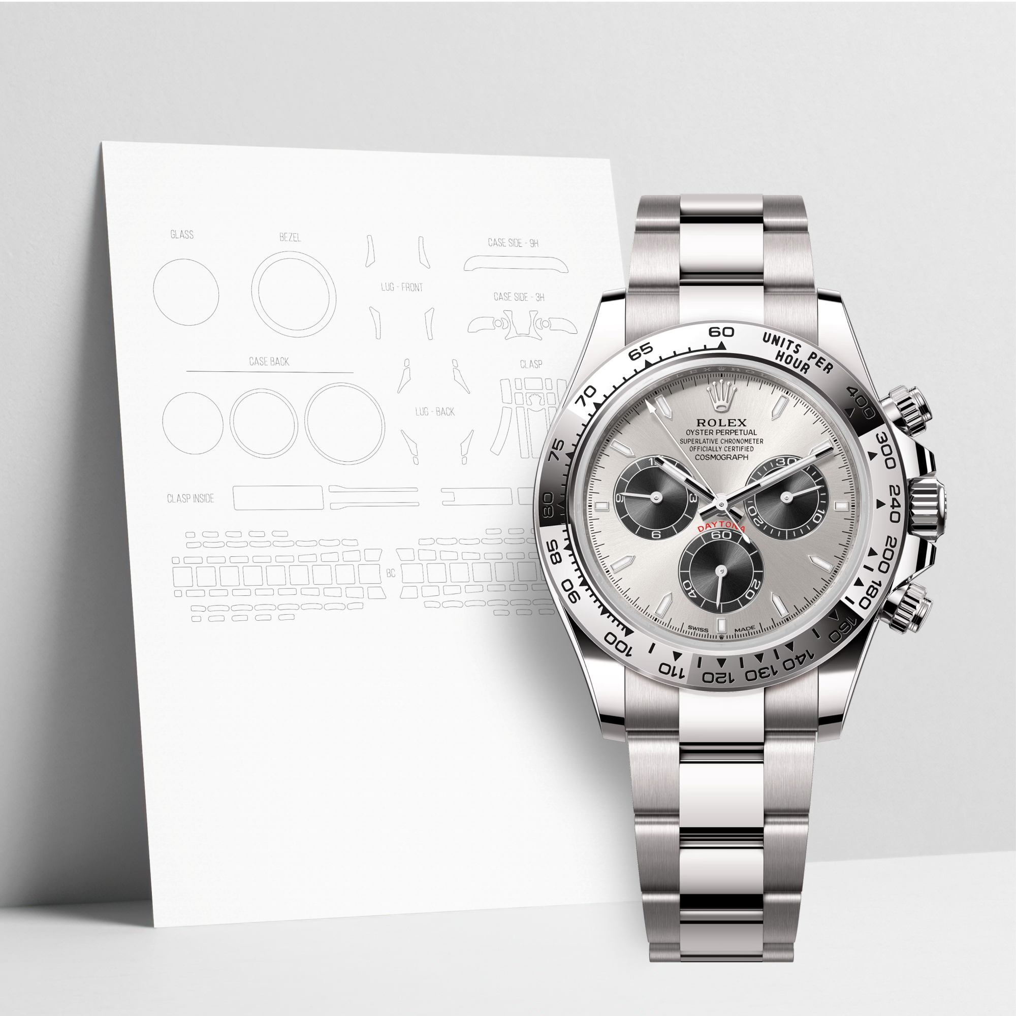 WATCHSHELL ROLEX DAYTONA 126509 40MM OYSTER PROTECTIVE FILM