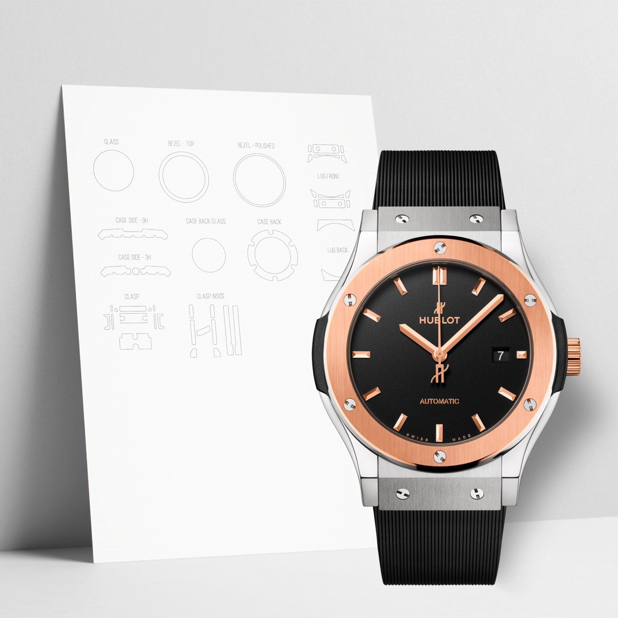 WATCHSHELL HUBLOT CLASSIC FUSION 542.NO.1181.RX 42MM PROTECTIVE FILM