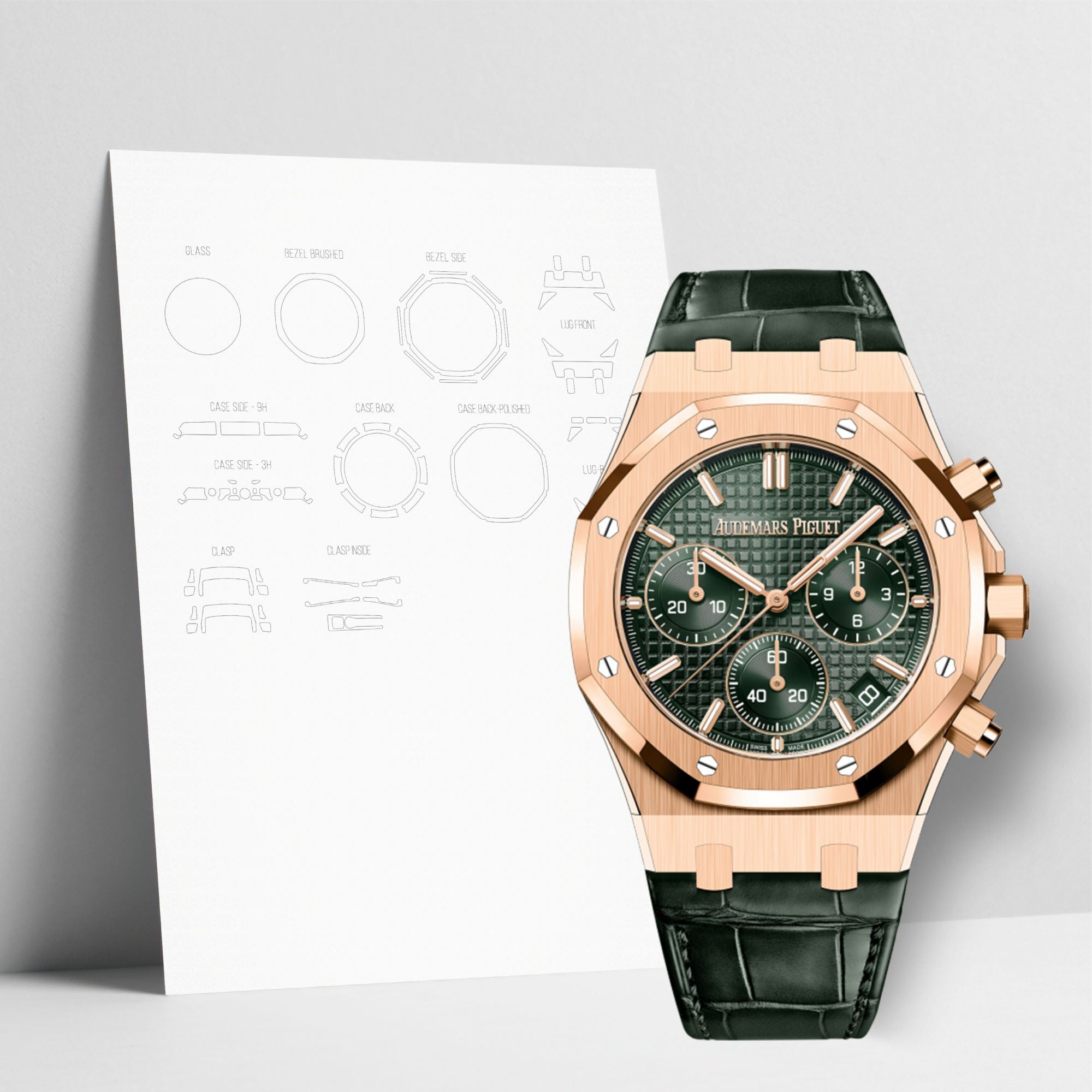 WATCHSHELL AUDEMARS PIGUET ROYAL OAK 26240OR.OO.D404CR.02 41MM PROTECTIVE FILM