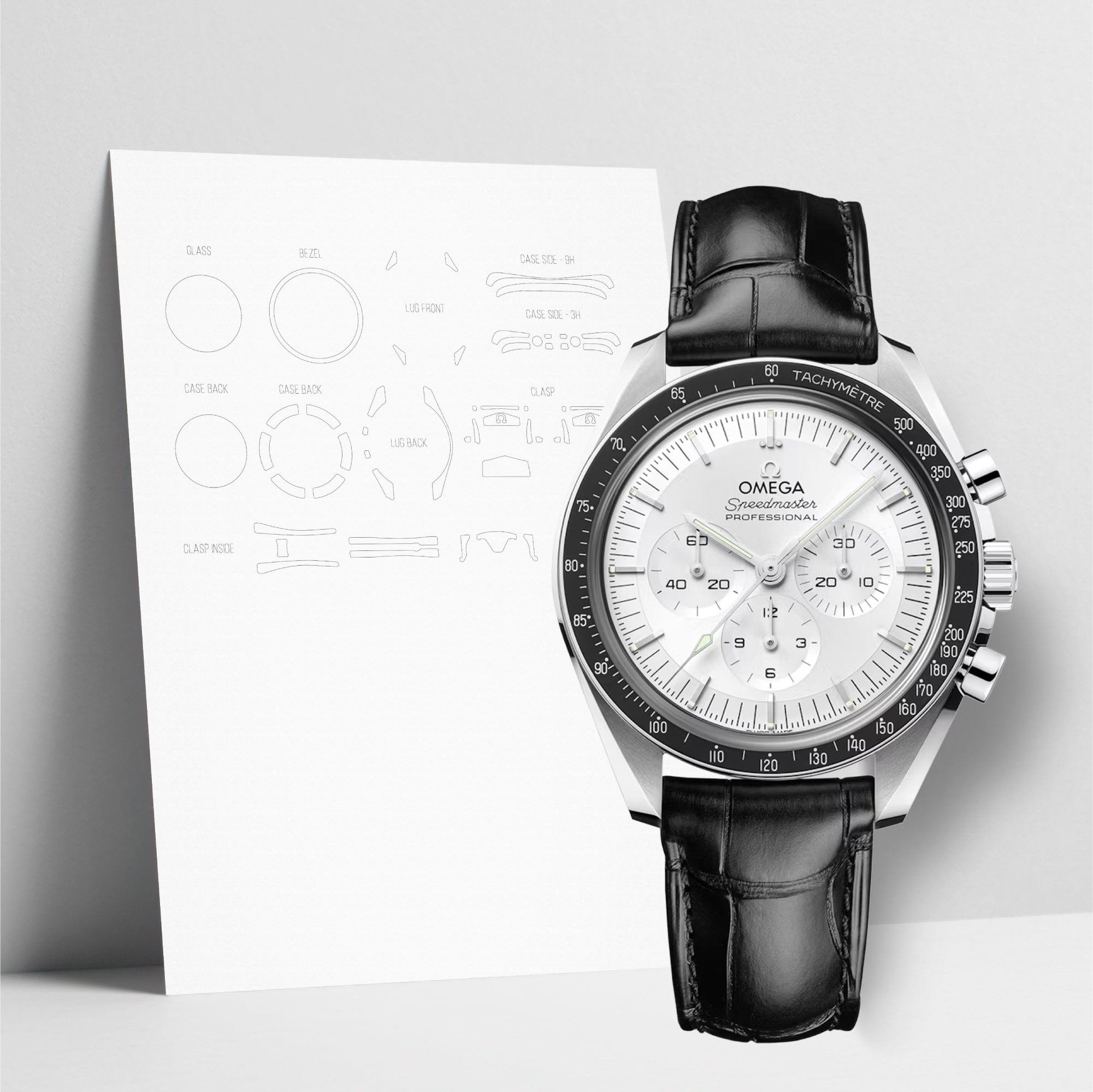 WATCHSHELL OMEGA MOONWATCH 310.63.42.50.02.001 42MM PROTECTIVE FILM