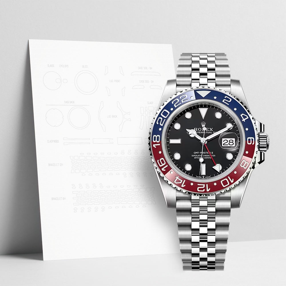 WATCHSHELL ROLEX GMT-MASTER II 126710BLRO 40MM JUBILEE PROTECTIVE FILM