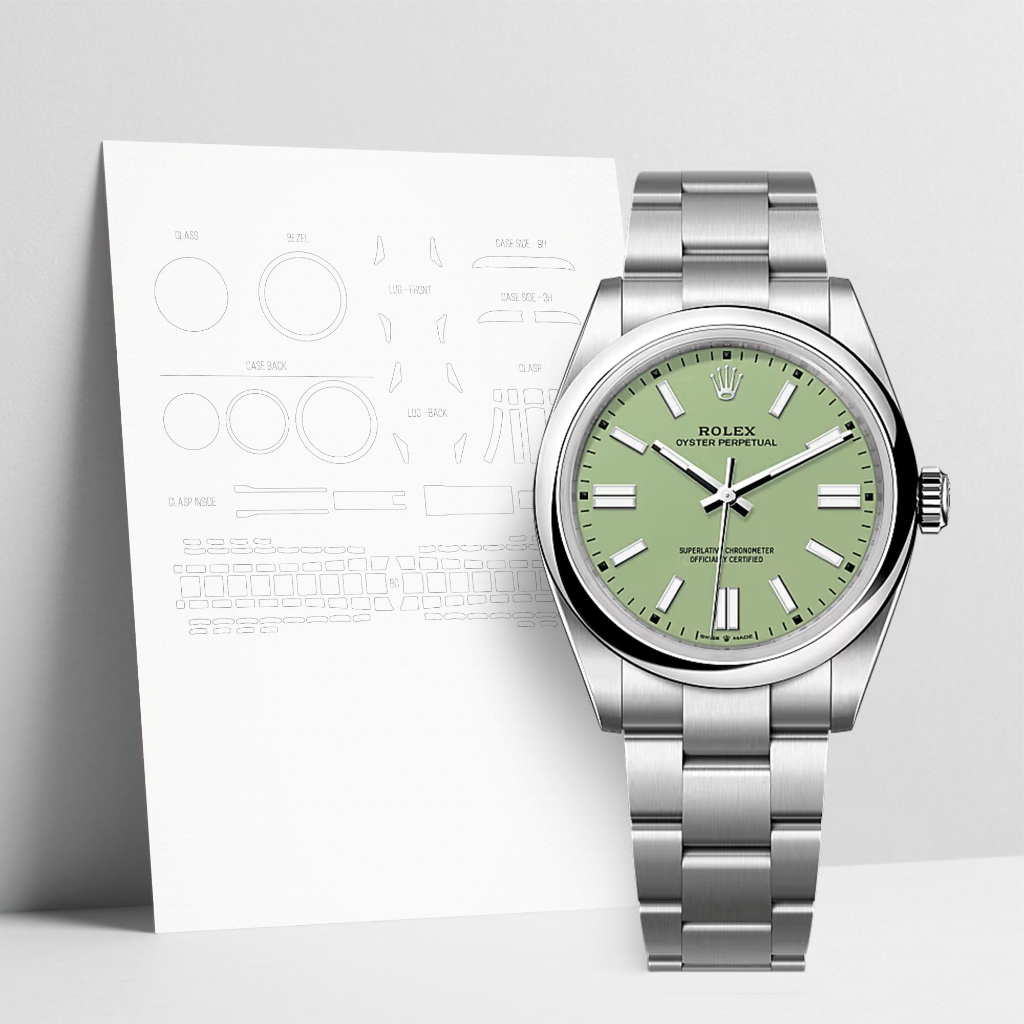 WATCHSHELL ROLEX OYSTER-PERPETUAL 134300 41MM OYSTER PROTECTIVE FILM