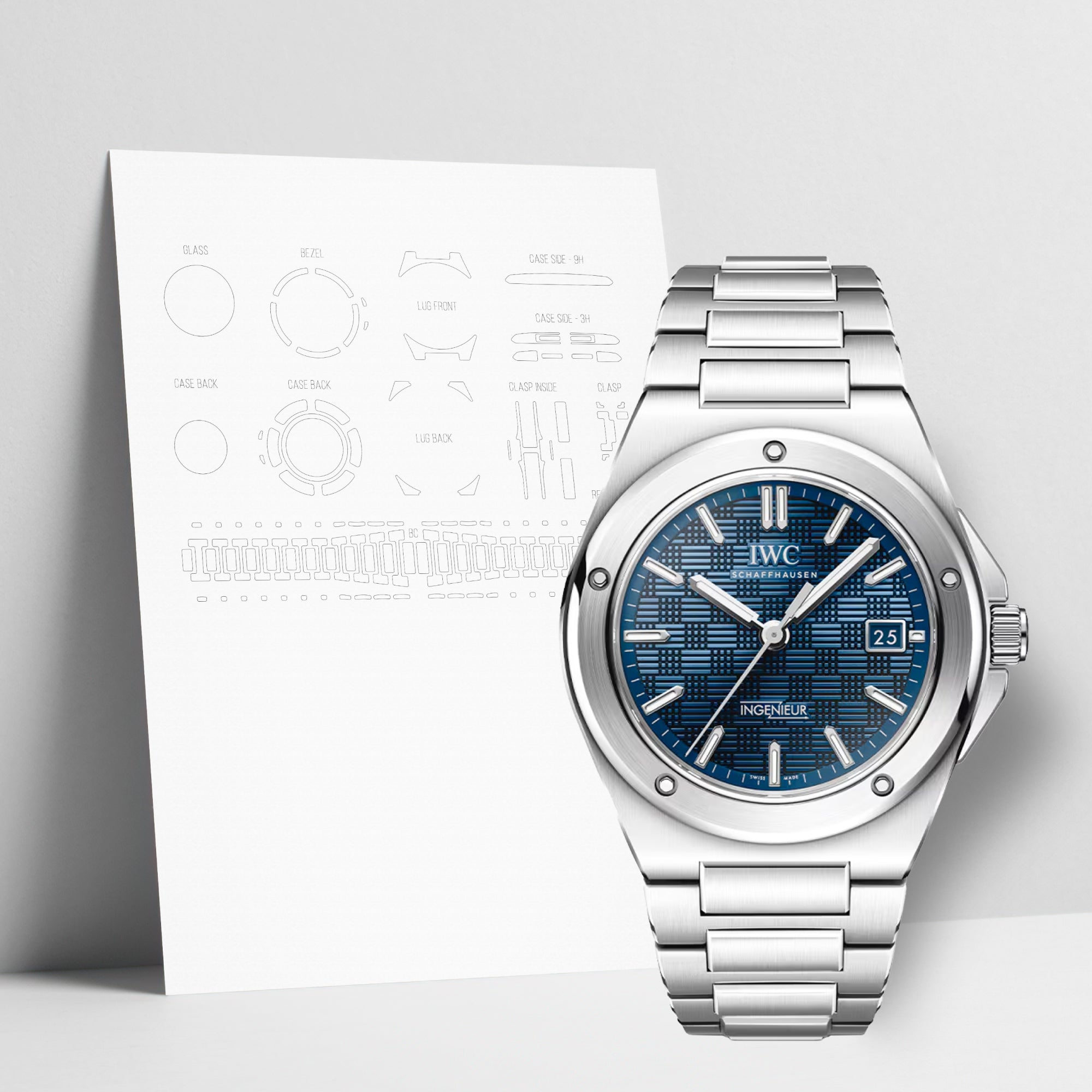 WATCHSHELL IWC INGENIEUR IW328907 40MM PROTECTIVE FILM