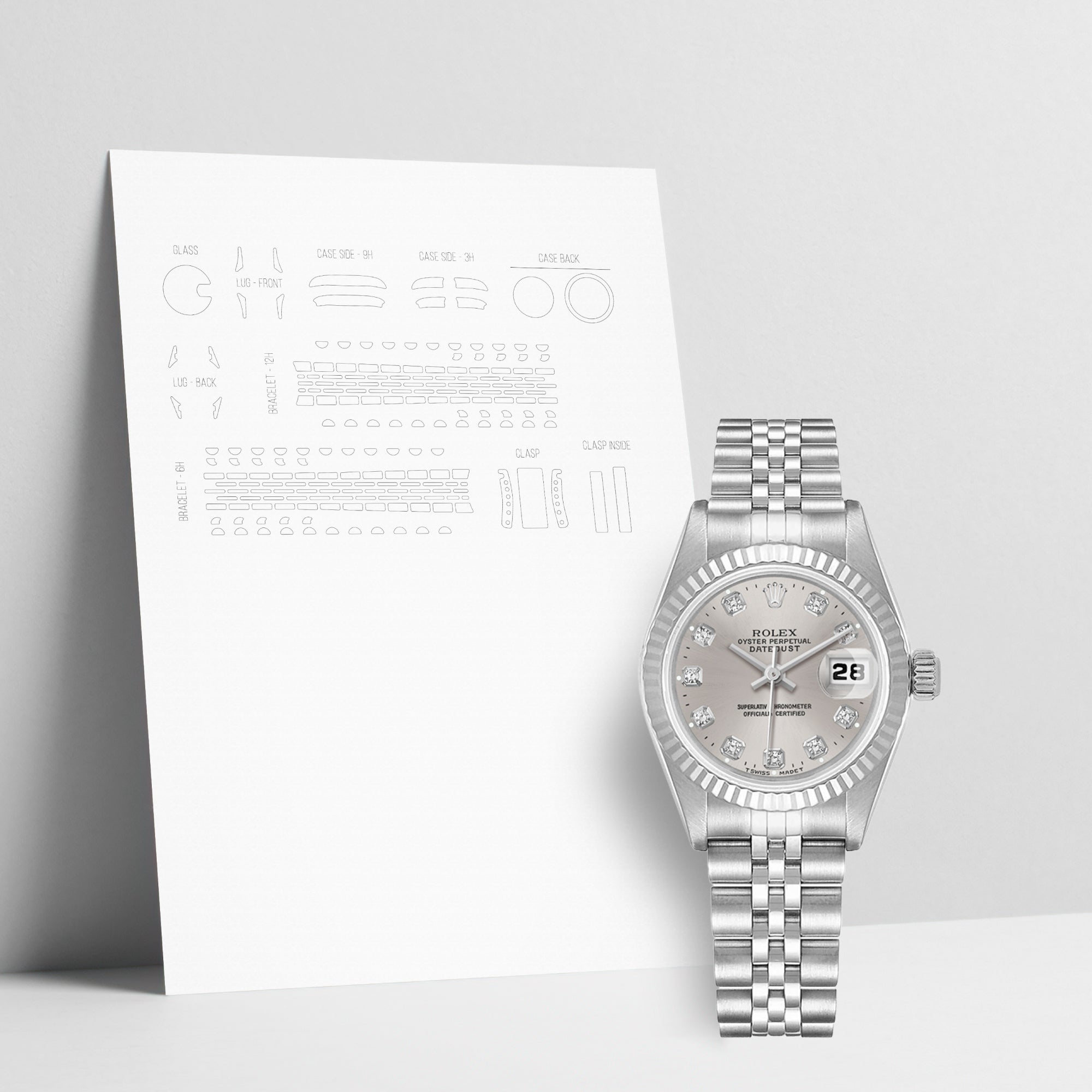 WATCHSHELL ROLEX DATEJUST 69174 26MM JUBILEE PROTECTIVE FILM