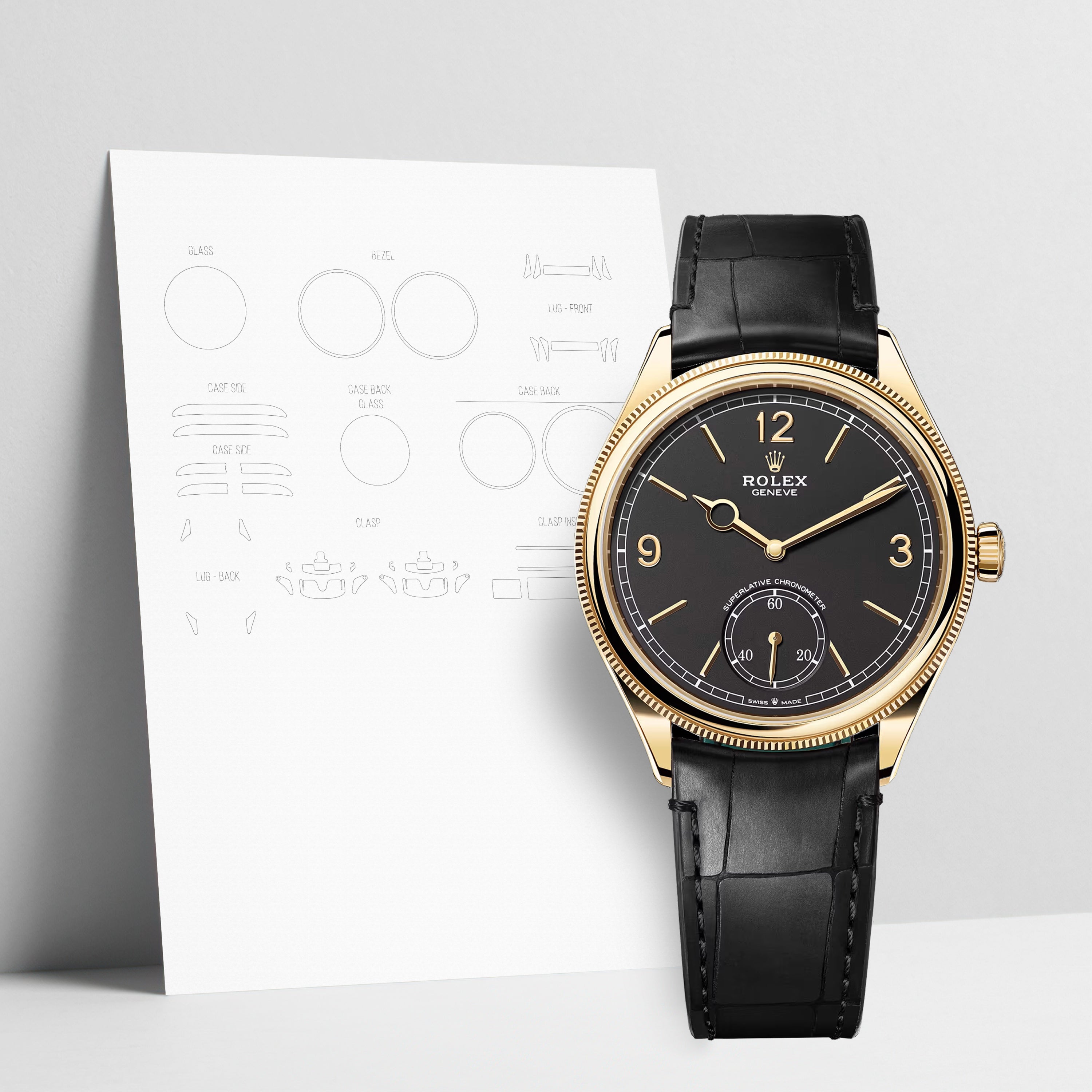 WATCHSHELL ROLEX 1908 52508 39MM PROTECTIVE FILM