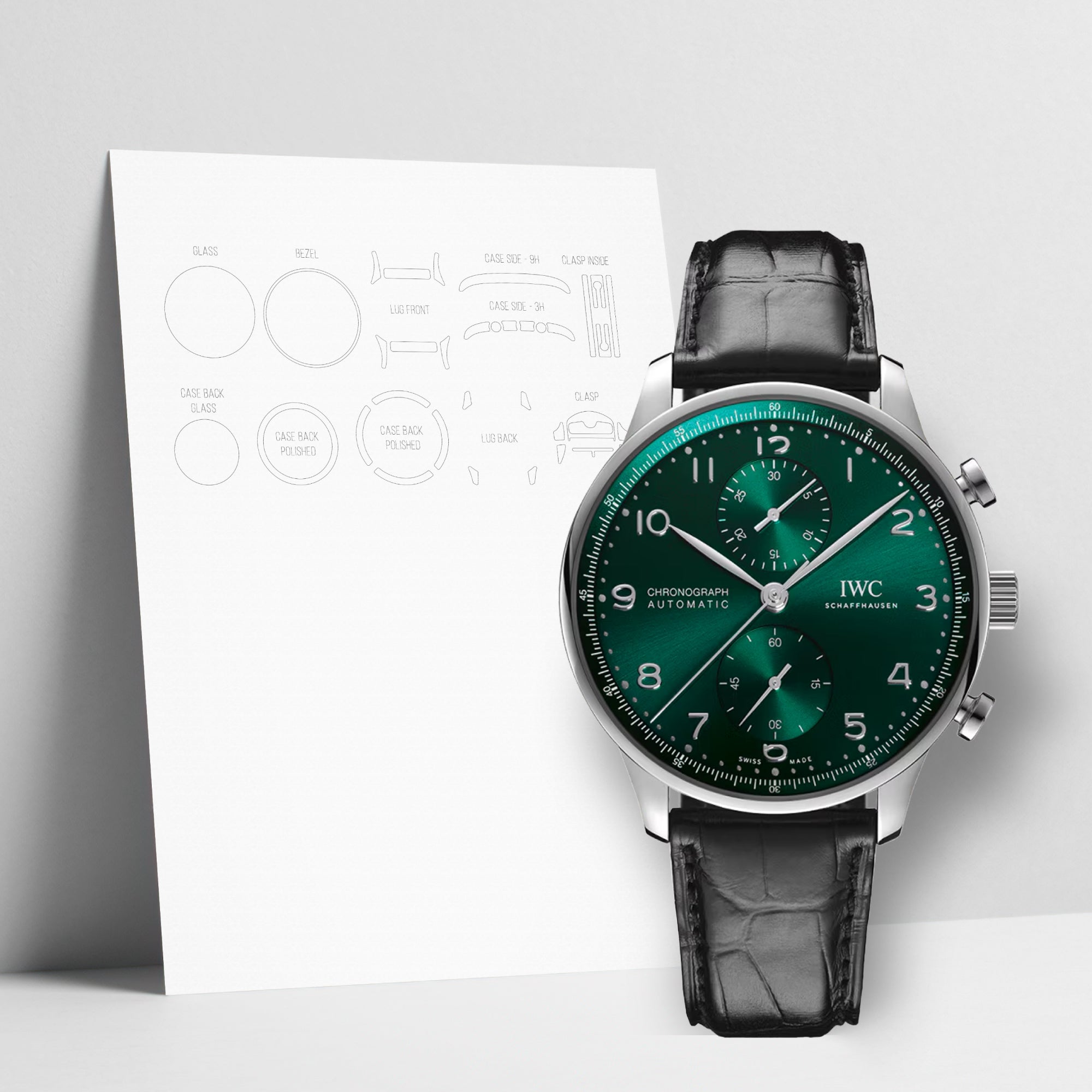 WATCHSHELL IWC PORTUGIESER IW371615 40MM PROTECTIVE FILM