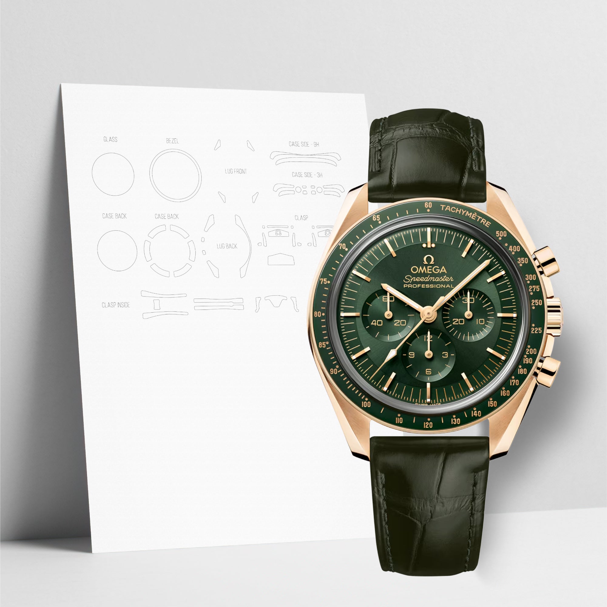 WATCHSHELL OMEGA MOONWATCH 310.63.42.50.10.001 42MM PROTECTIVE FILM