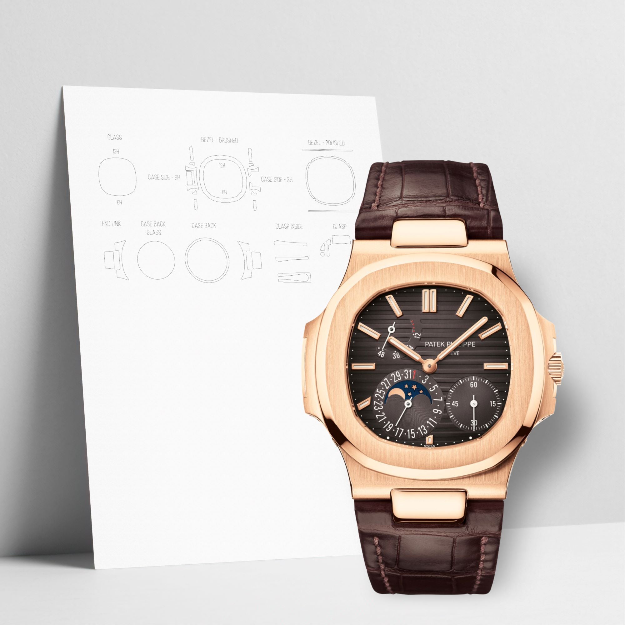 WATCHSHELL PATEK PHILIPPE NAUTILUS 5712R 40MM PROTECTIVE FILM