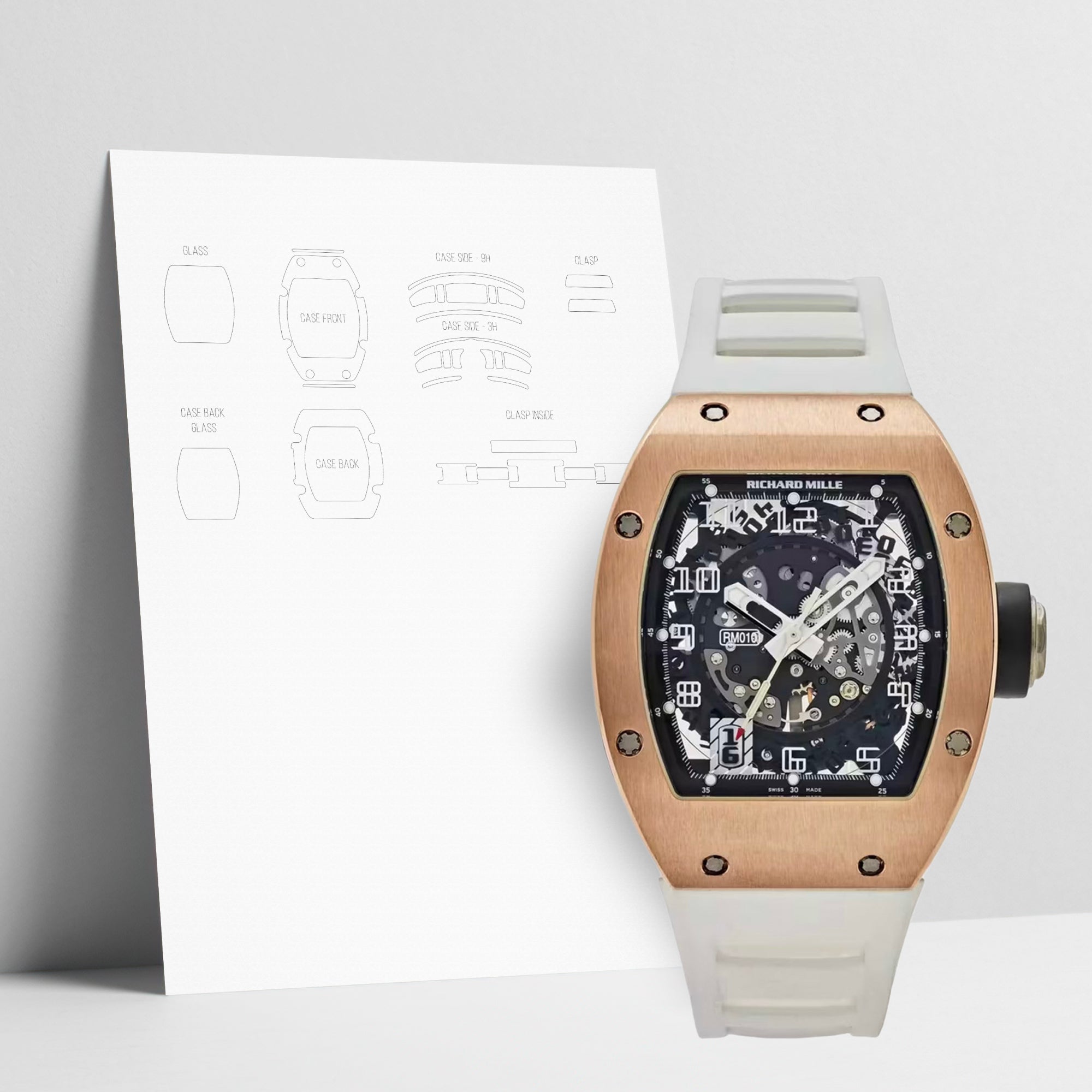 WATCHSHELL RICHARD MILLE RM 010 AM RG PROTECTIVE FILM