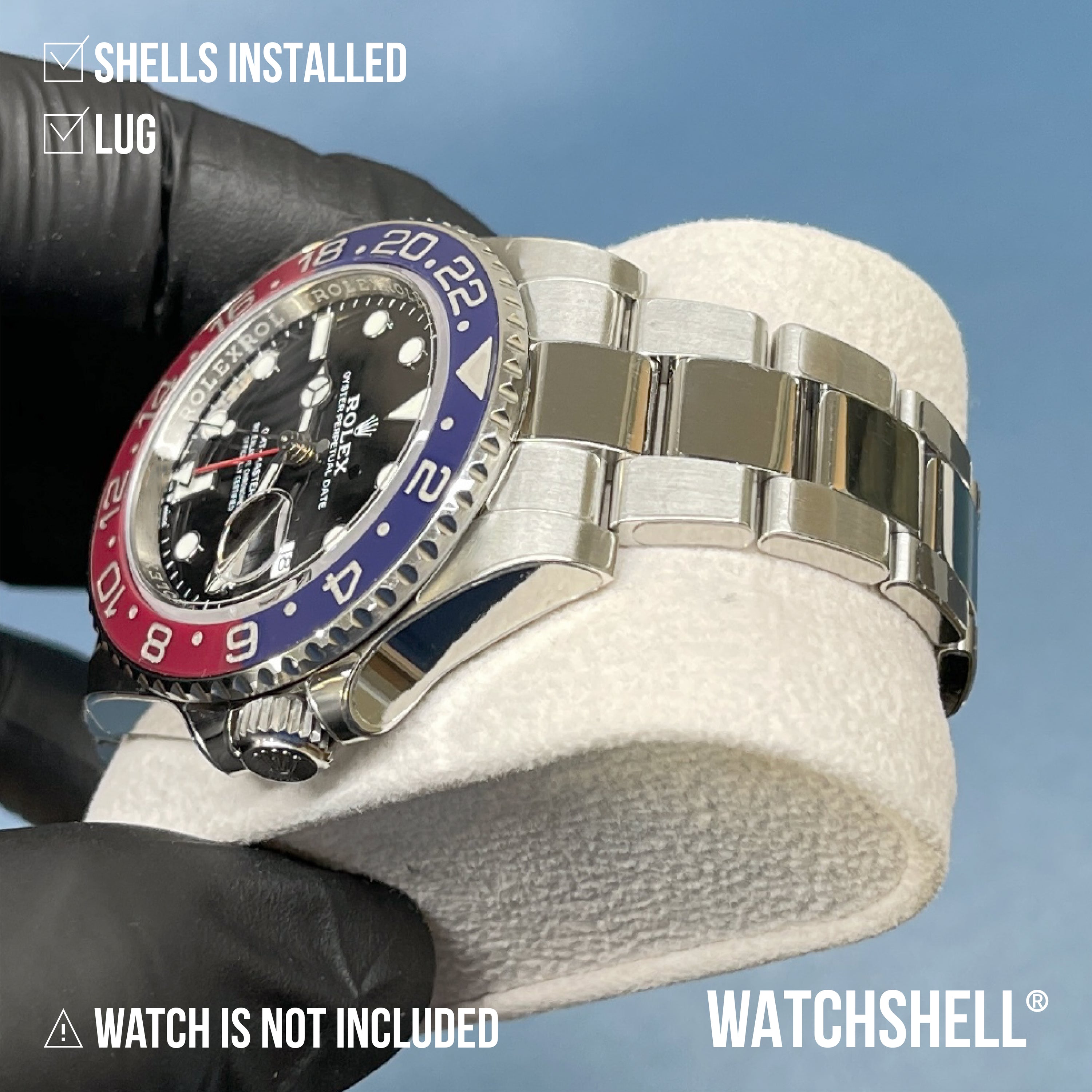WATCHSHELL ROLEX GMT-MASTER II 126710BLRO 40MM OYSTER PROTECTIVE FILM