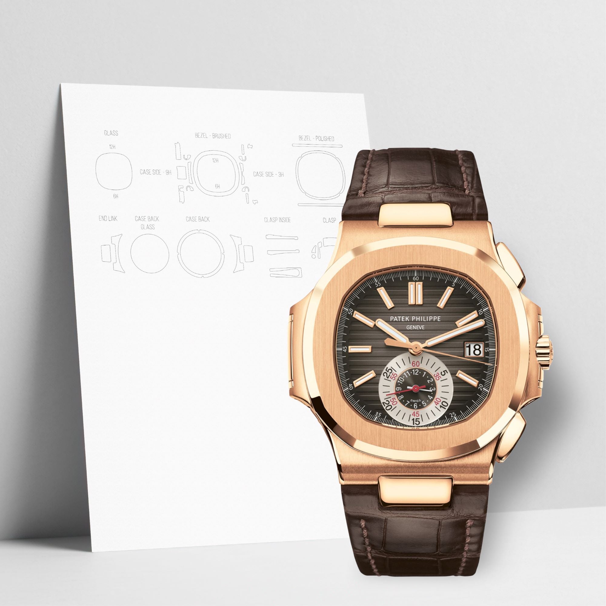WATCHSHELL PATEK PHILIPPE NAUTILUS 5980R 40.5MM PROTECTIVE FILM