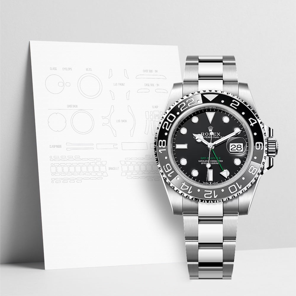 WATCHSHELL ROLEX GMT-MASTER II 126710GRNR 40MM OYSTER PROTECTIVE FILM