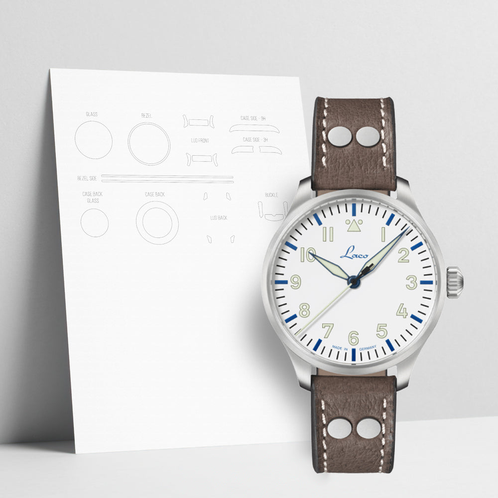 WATCHSHELL LACO PILOT WATCHES BASIC AUGSBURG POLAR 39MM PROTECTIVE FILM