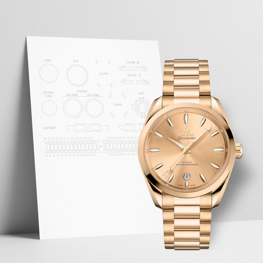 WATCHSHELL OMEGA AQUA TERRA 220.50.38.20.08.001 38MM PROTECTIVE FILM