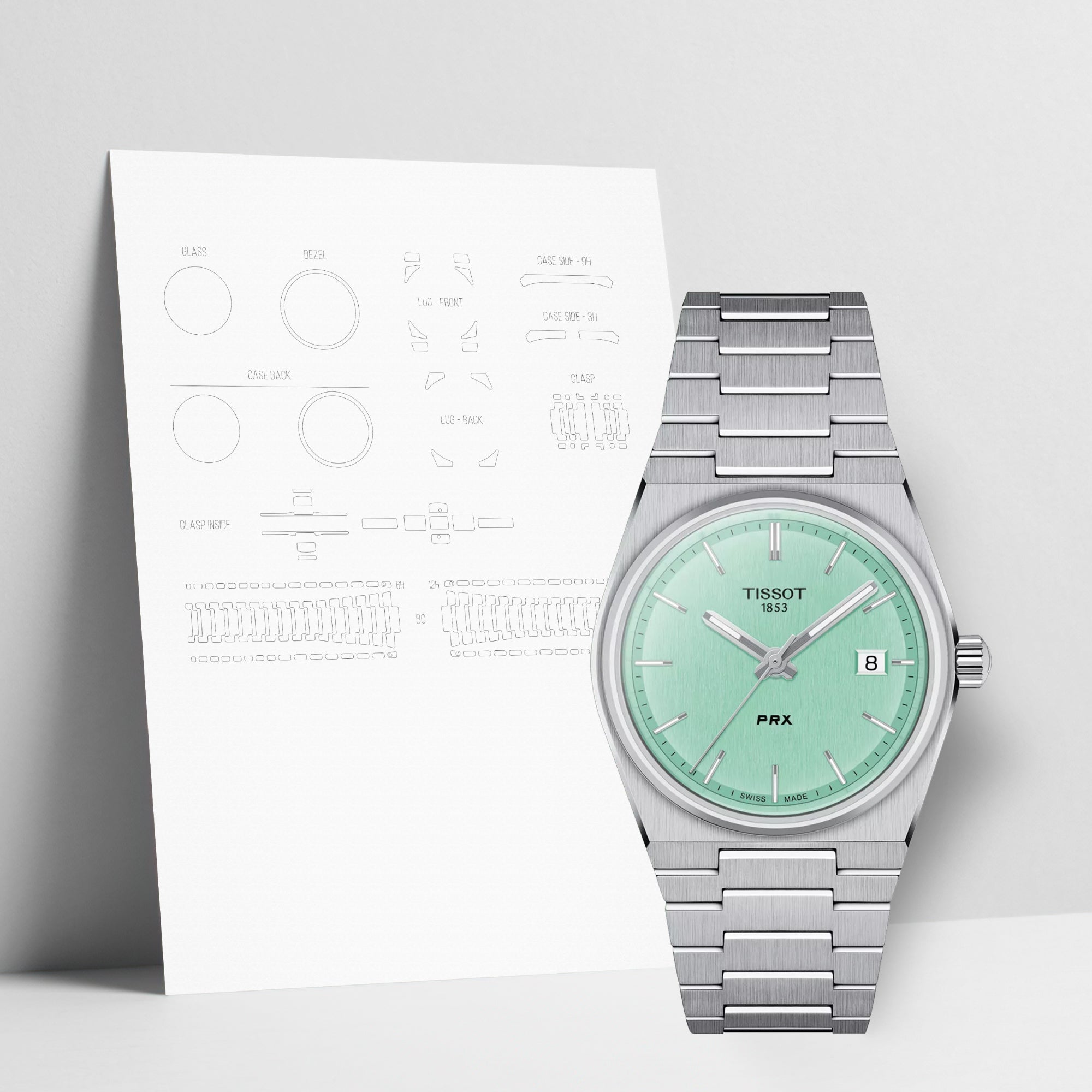 WATCHSHELL TISSOT PRX T137.210.11.091.00 35MM PROTECTIVE FILM