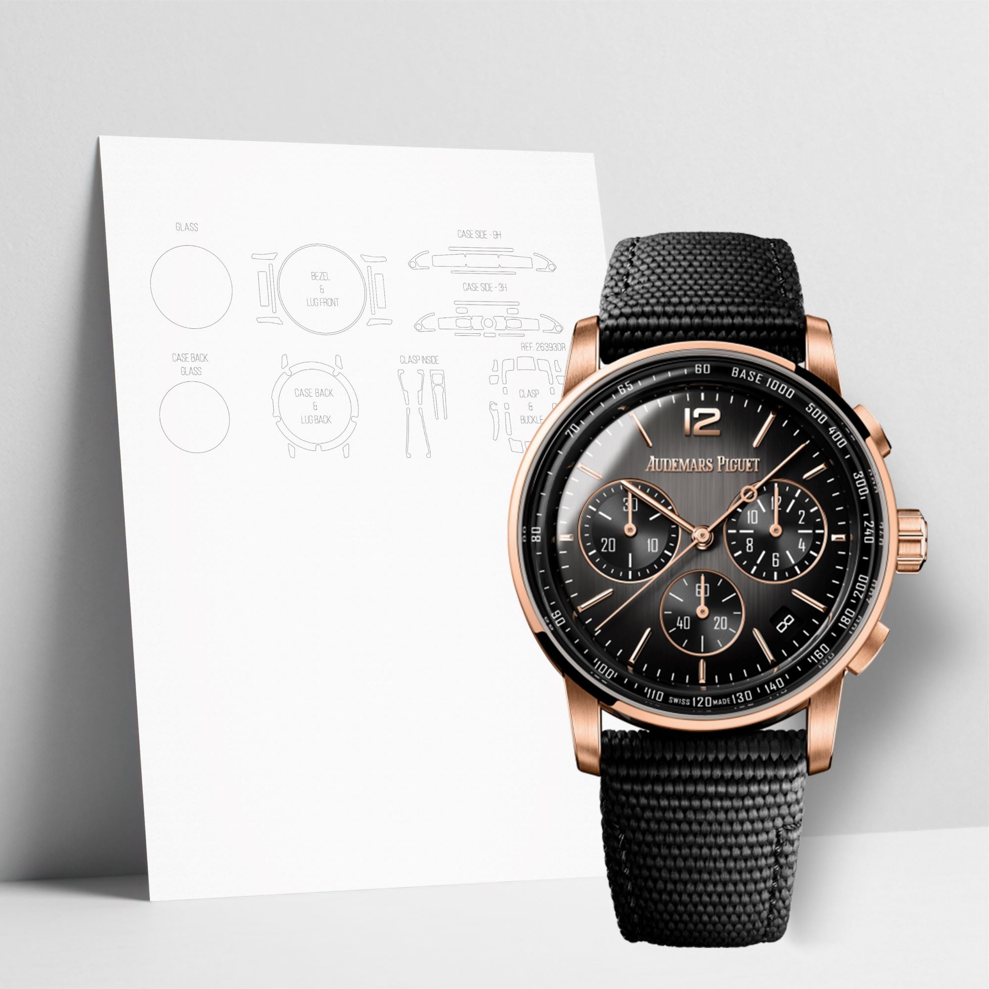 WATCHSHELL AUDEMARS PIGUET CODE 11.59 26393NR.OO.A002KB.01 41MM PROTECTIVE FILM