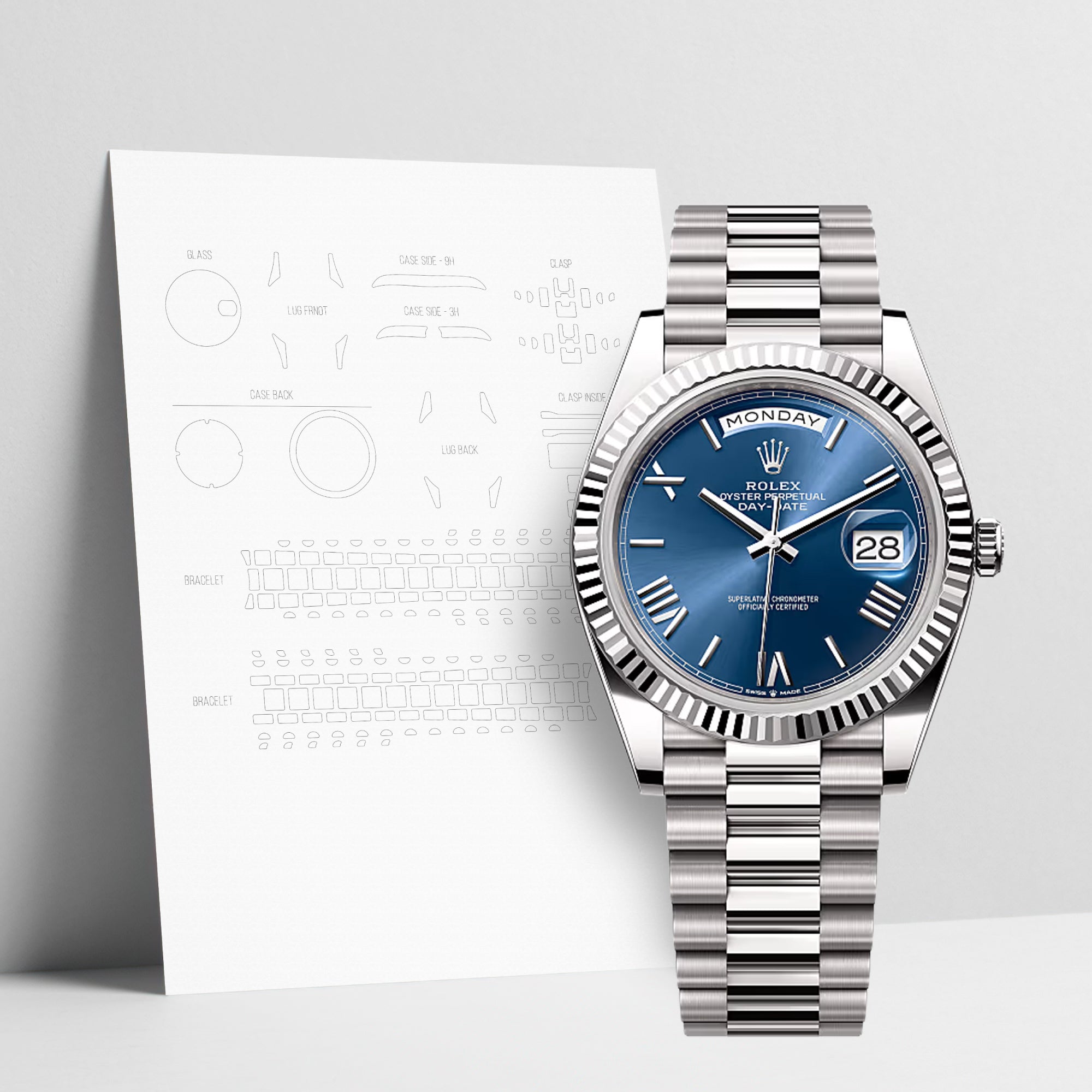 WATCHSHELL ROLEX DAY-DATE 228239 40MM PRESIDENT PROTECTIVE FILM