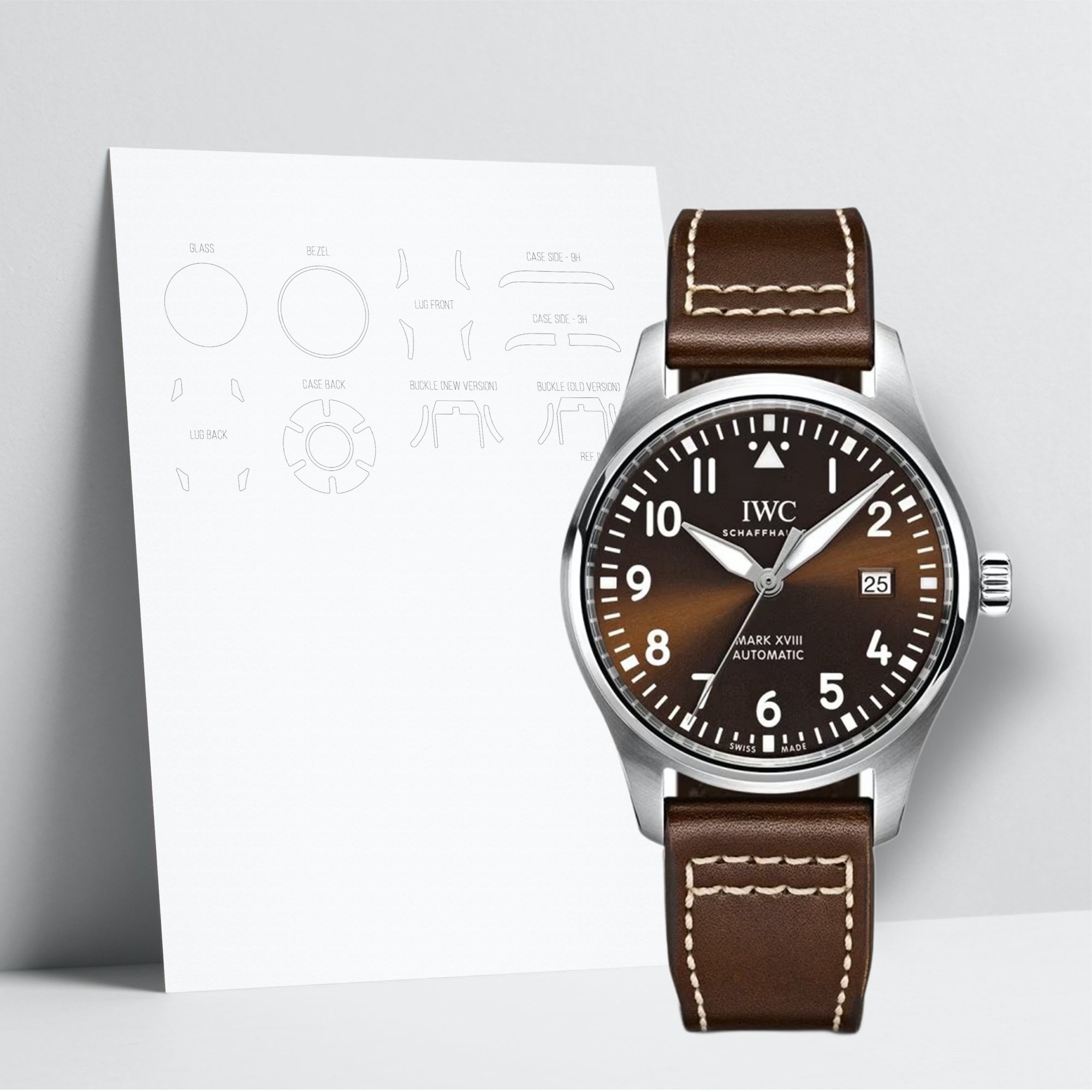 WATCHSHELL IWC MARK 18 IW327003 40MM PROTECTIVE FILM