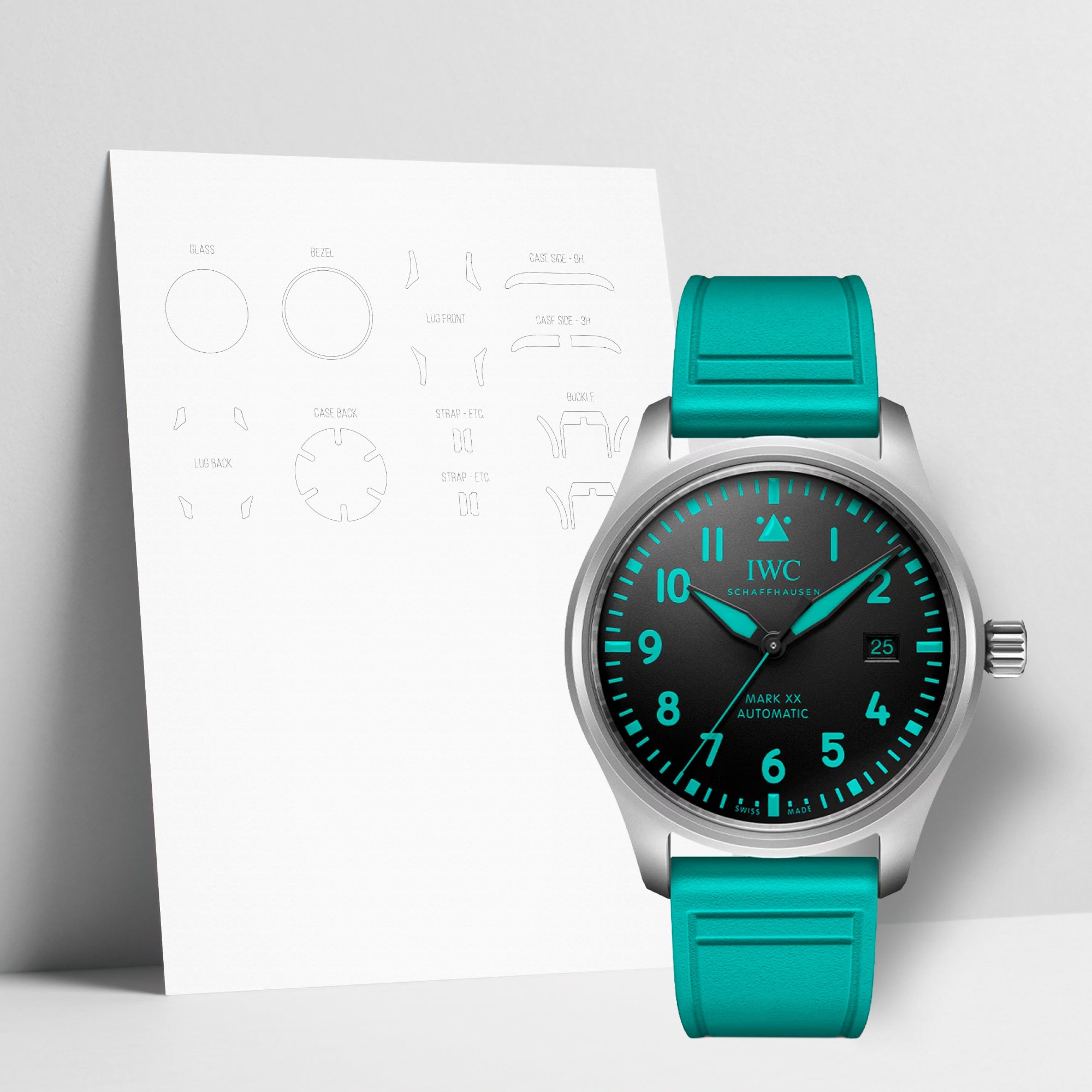 WATCHSHELL IWC MARK 20 IW328210 40MM PROTECTIVE FILM