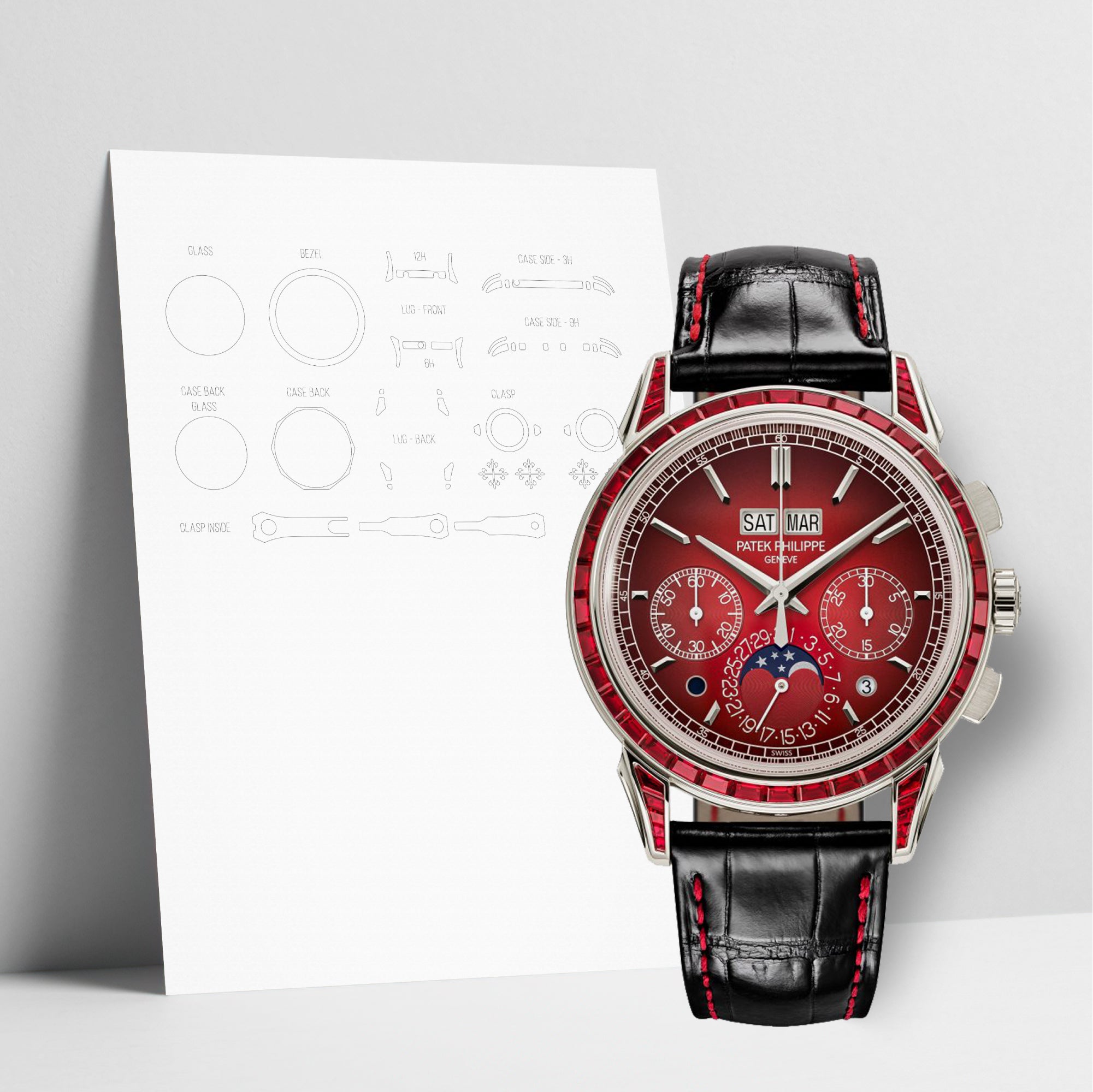 WATCHSHELL PATEK PHILIPPE GRAND COMPLICATIONS 5271/12P 41MM PROTECTIVE FILM