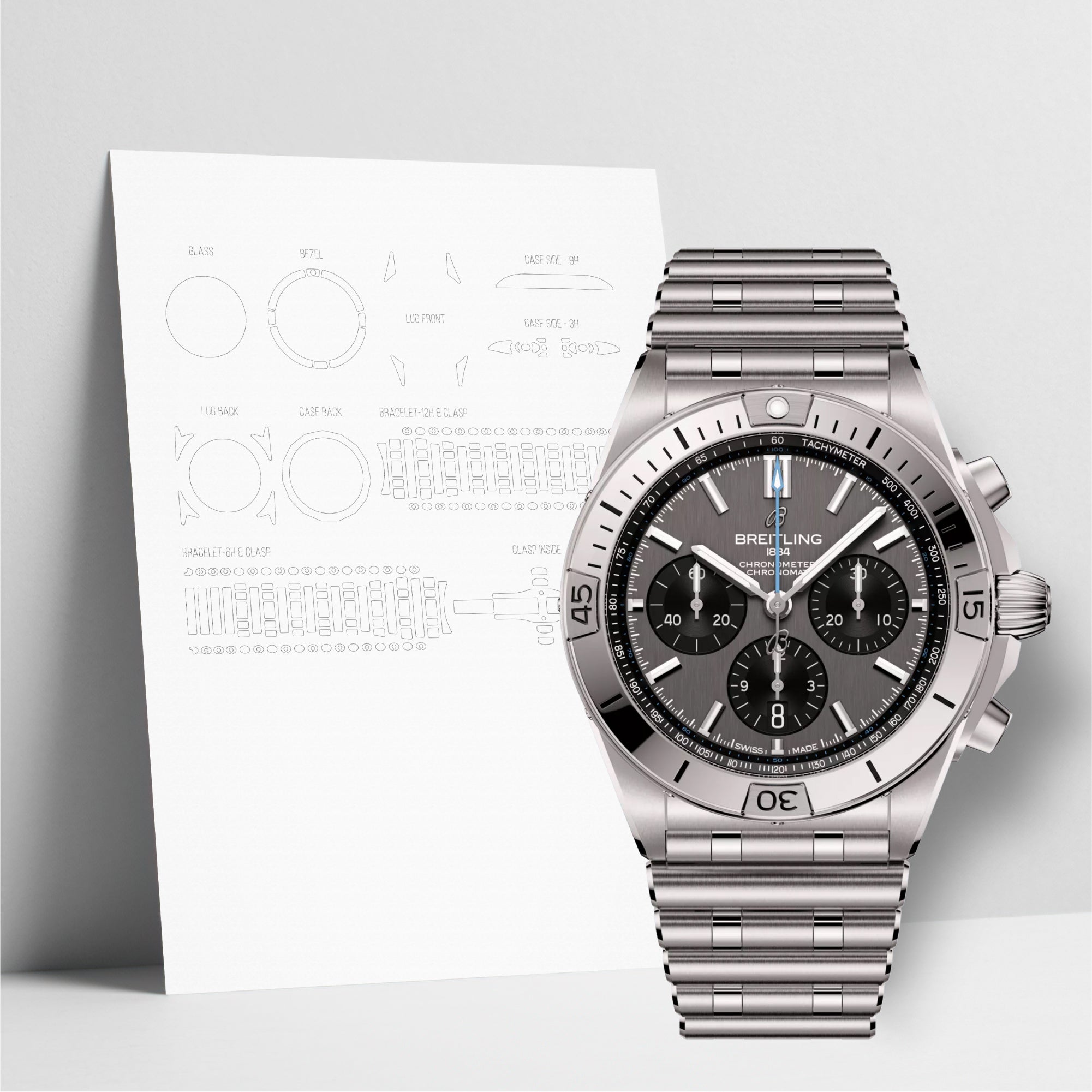 WATCHSHELL BREITLING CHRONOMAT EB0134101M1E1 42MM PROTECTIVE FILM