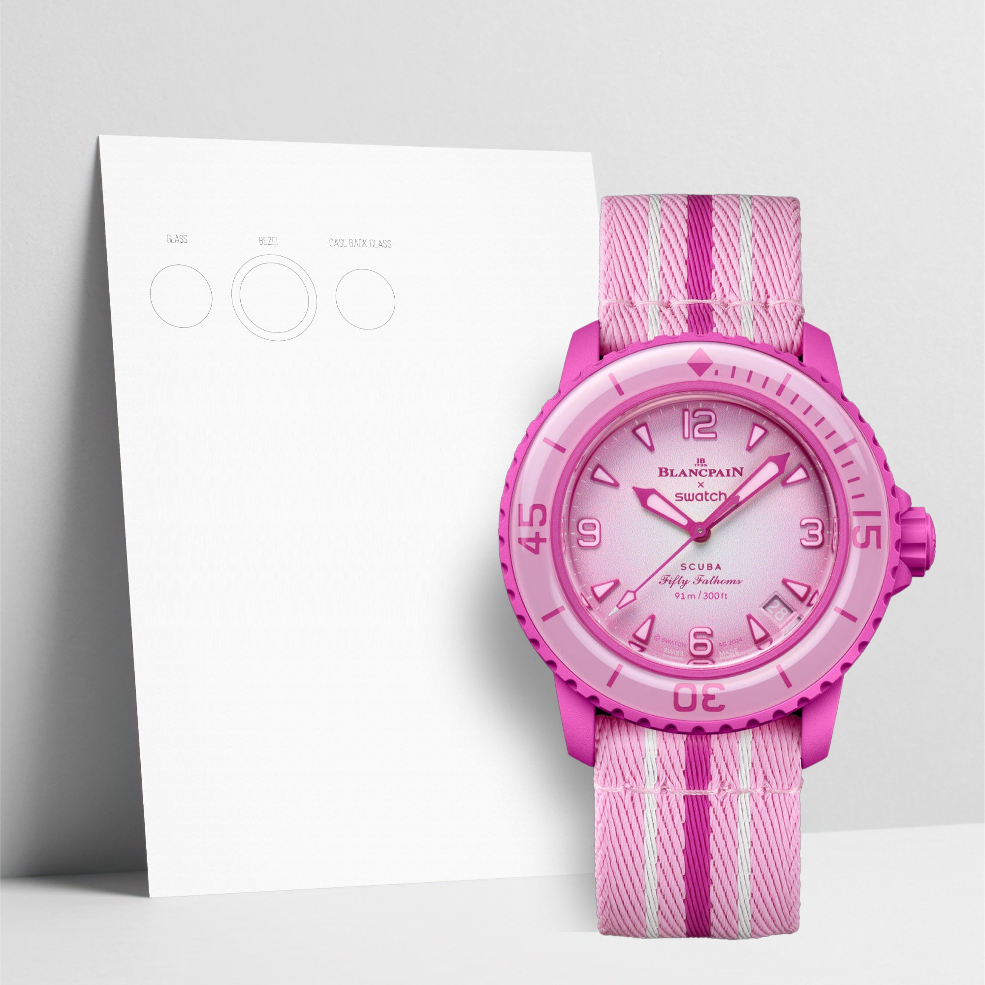 WATCHSHELL SWATCH SCUBA FIFTY FATHOMS SO35P400 42MM PROTECTIVE FILM