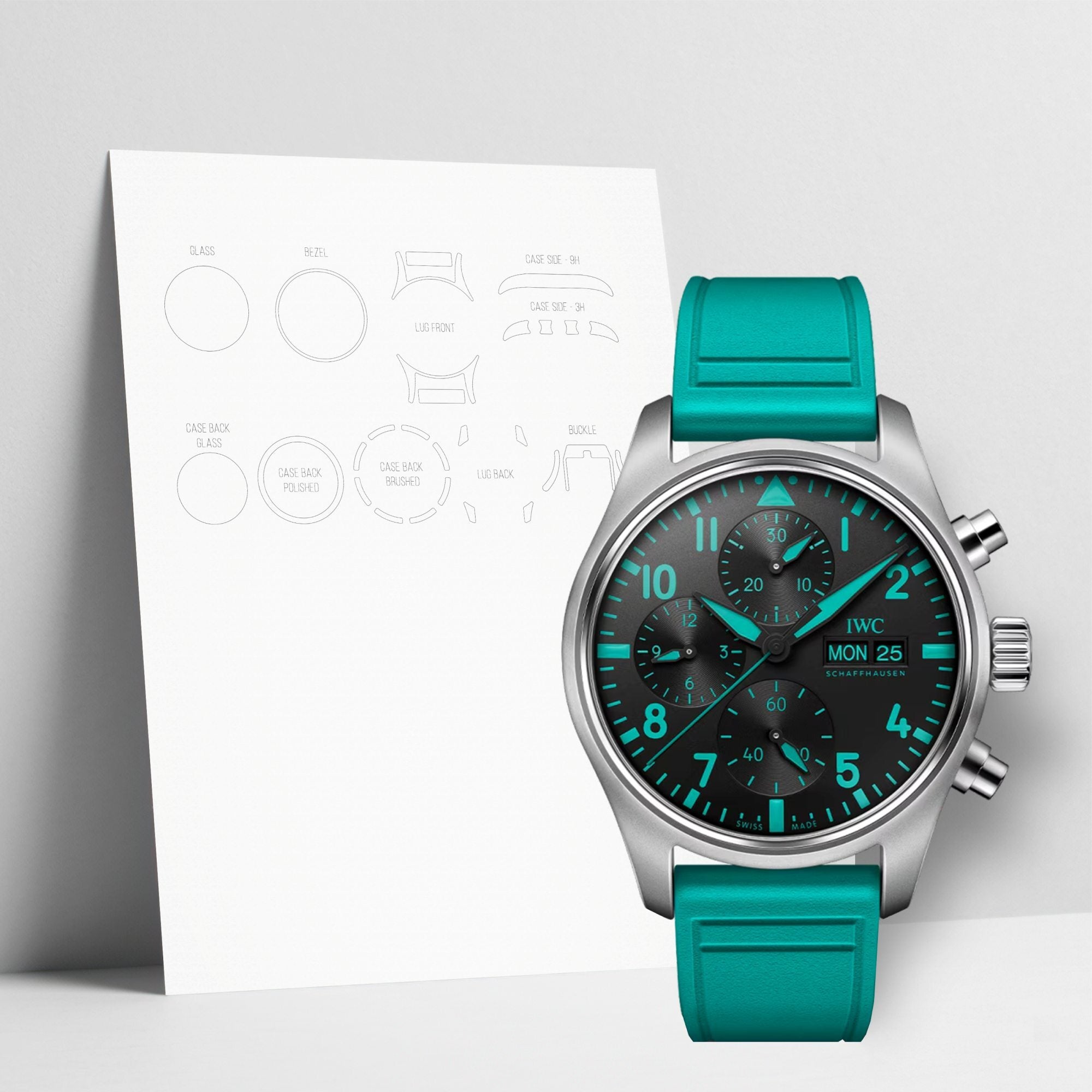 WATCHSHELL IWC PILOT'S WATCH IW388108 41MM PROTECTIVE FILM