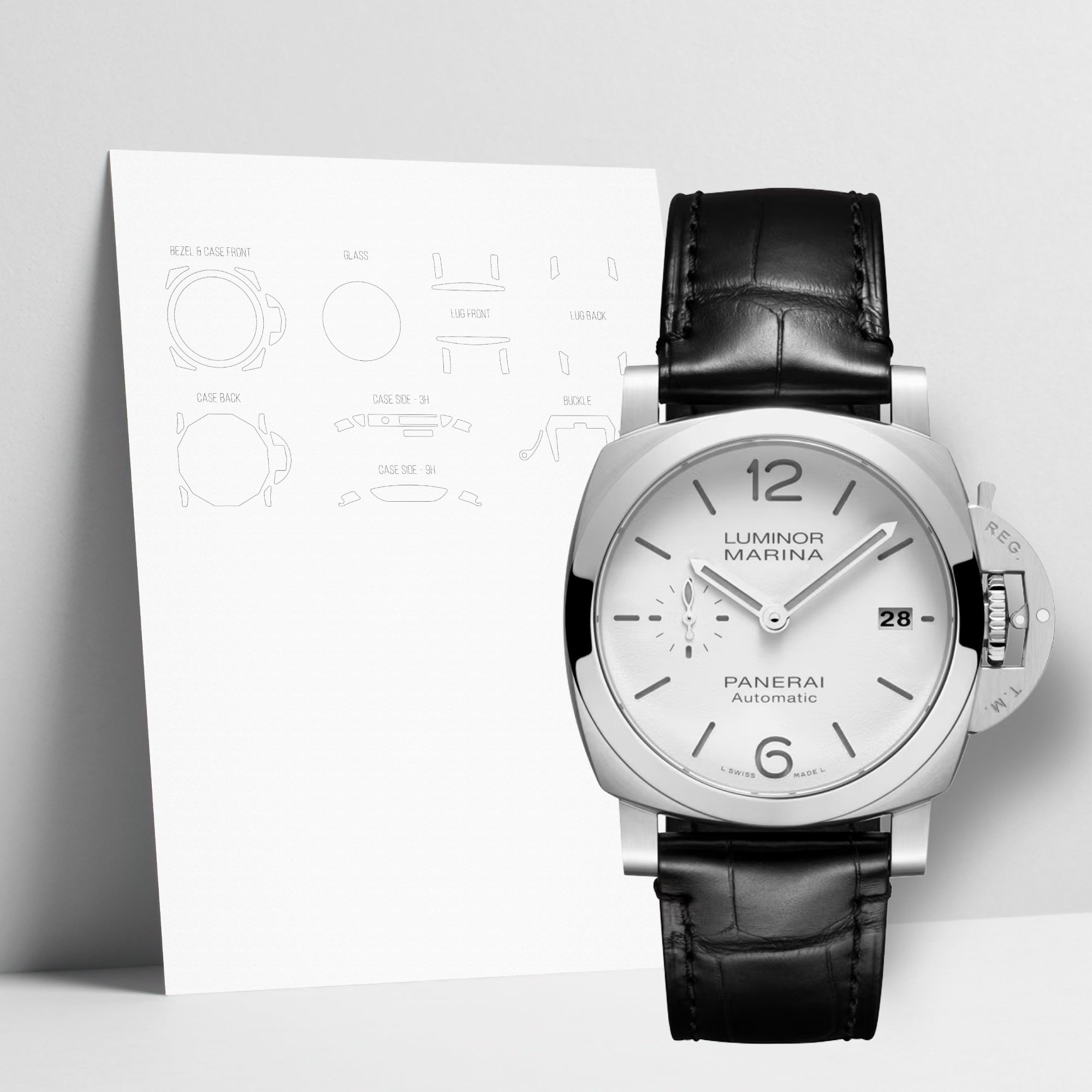 WATCHSHELL PANERAI LUMINOR PAM-01371 40MM PROTECTIVE FILM
