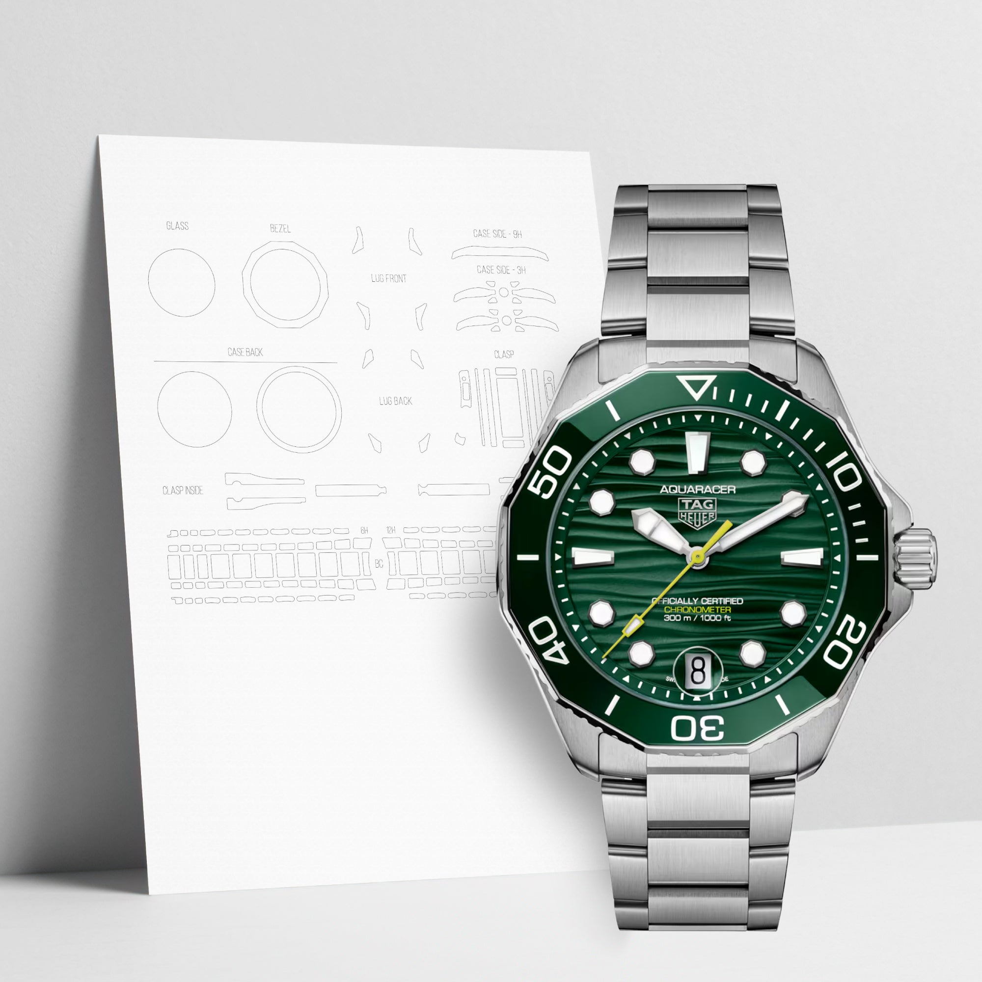 WATCHSHELL TAG HEUER AQUARACER WBP5116.BA0013 42MM PROTECTIVE FILM