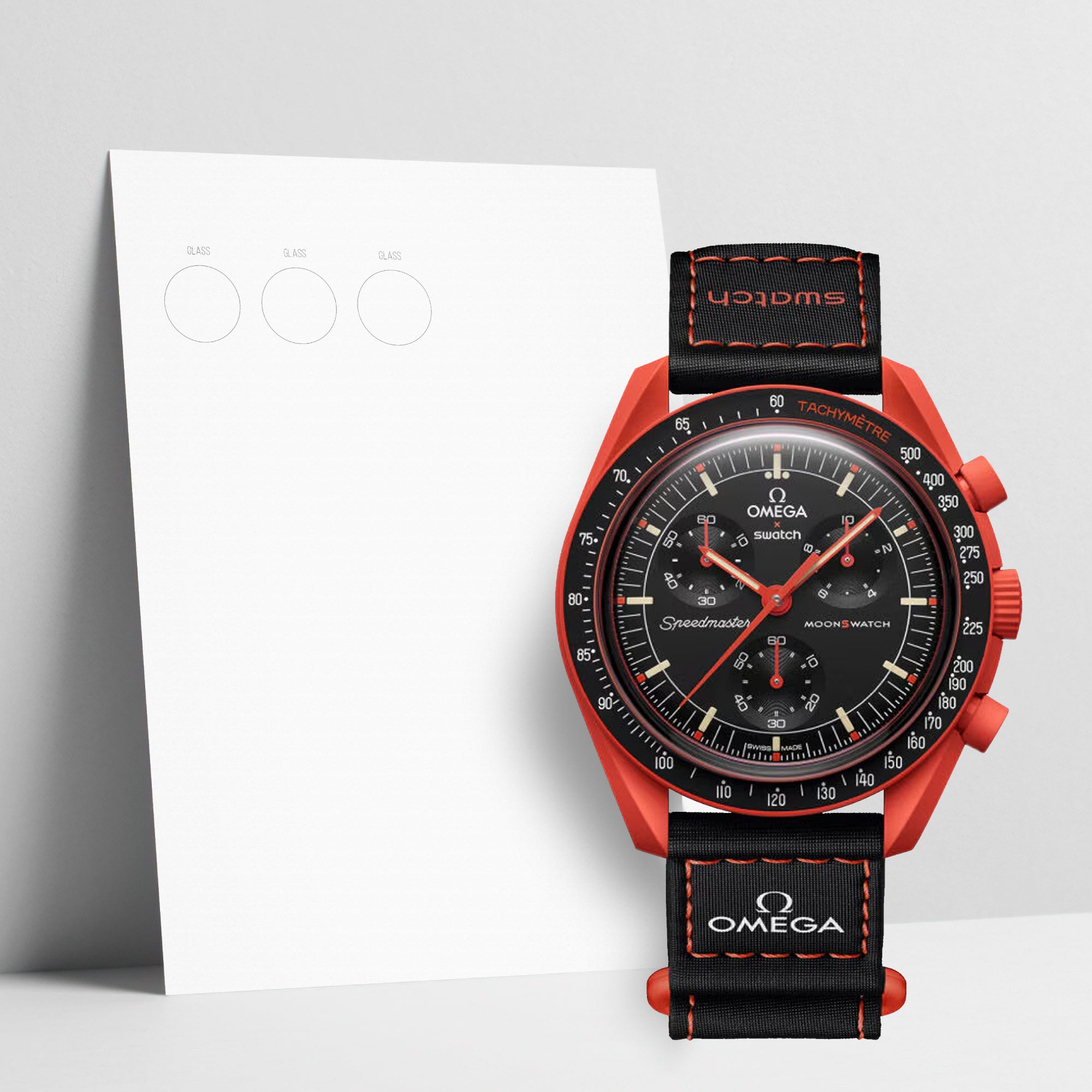 WATCHSHELL SWATCH MOONSWATCH SO33O100 42MM PROTECTIVE FILM
