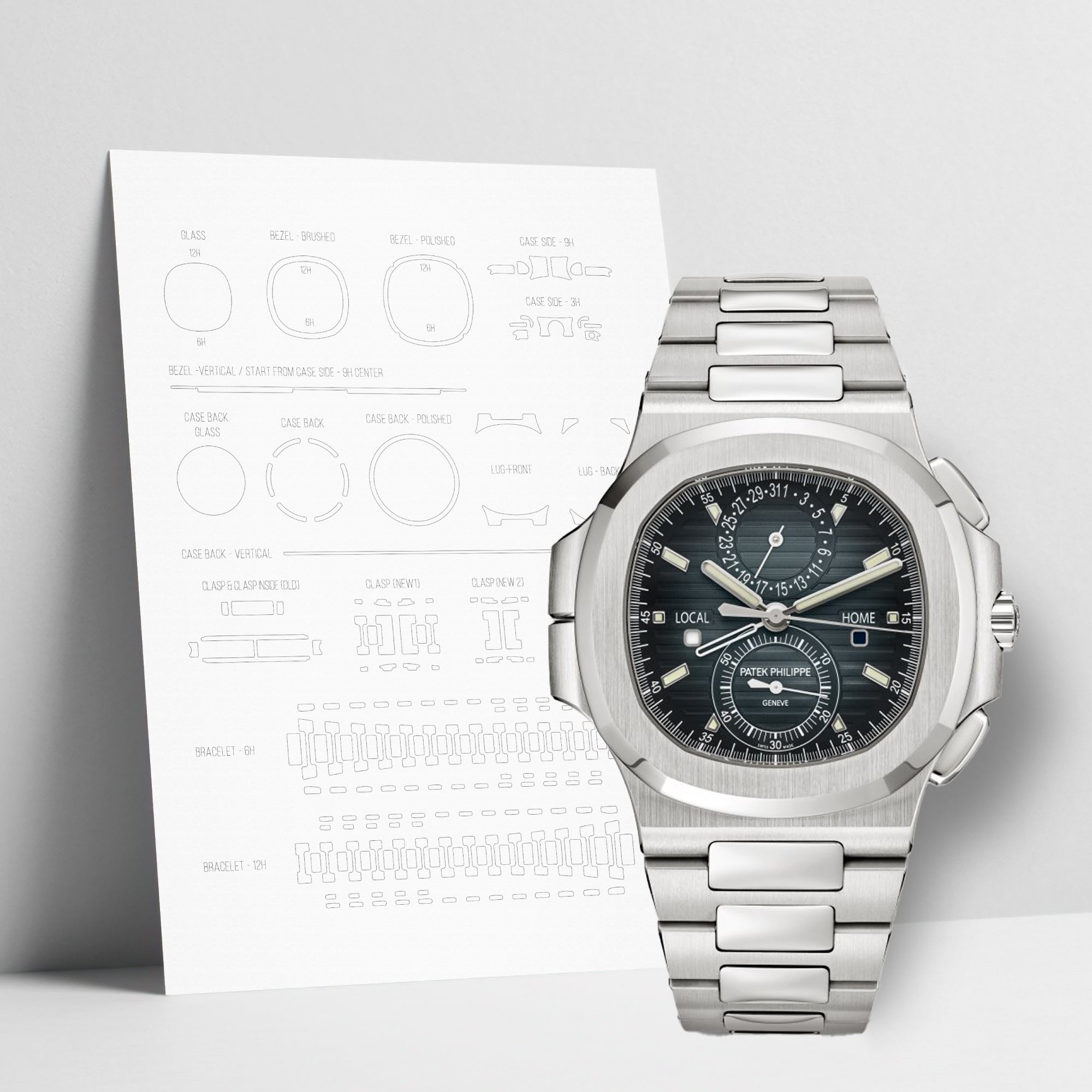 WATCHSHELL PATEK PHILIPPE NAUTILUS 5990/1A 40.5MM PROTECTIVE FILM