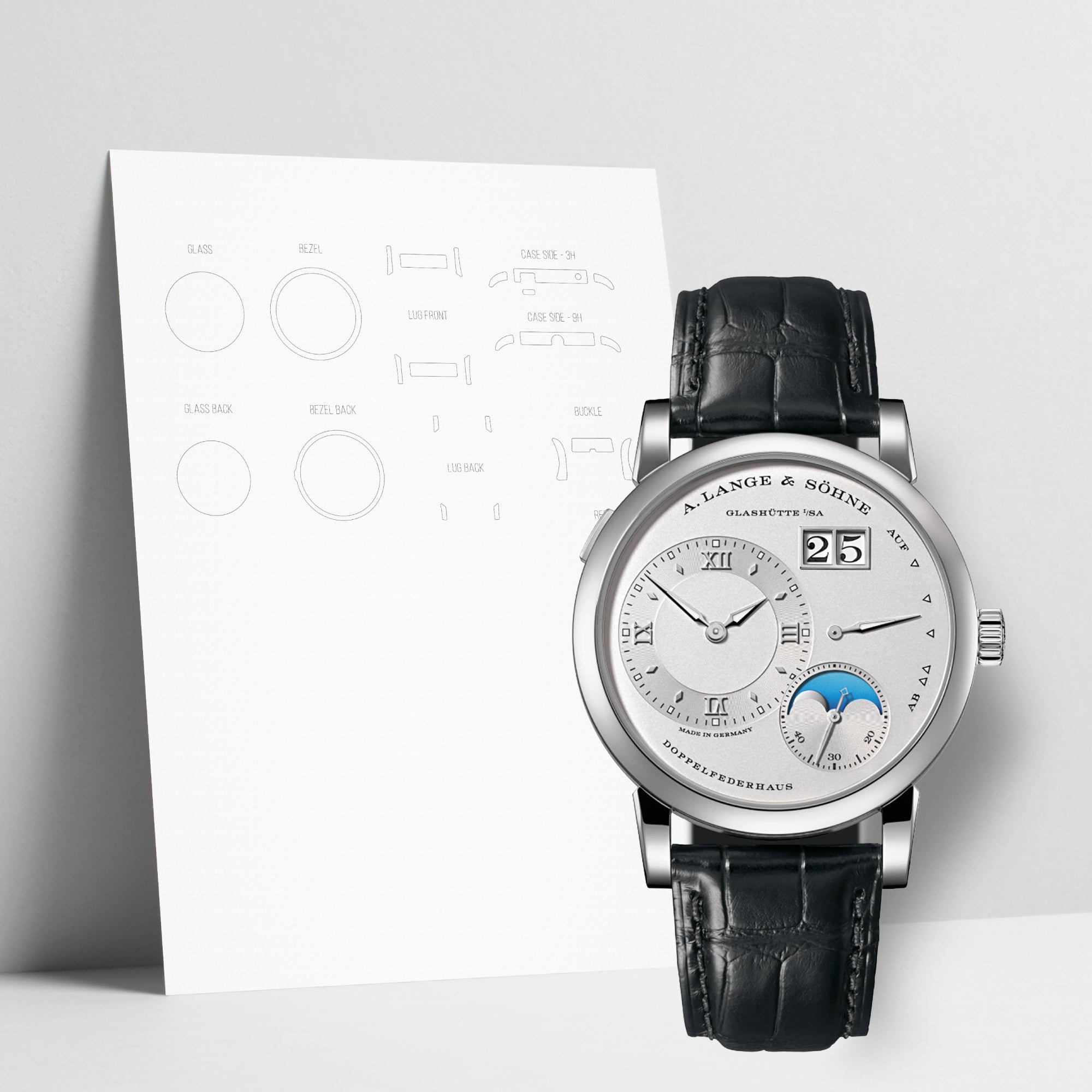 WATCHSHELL A. LANGE & SOHNE LANGE 1 192.025 38.5MM PROTECTIVE FILM