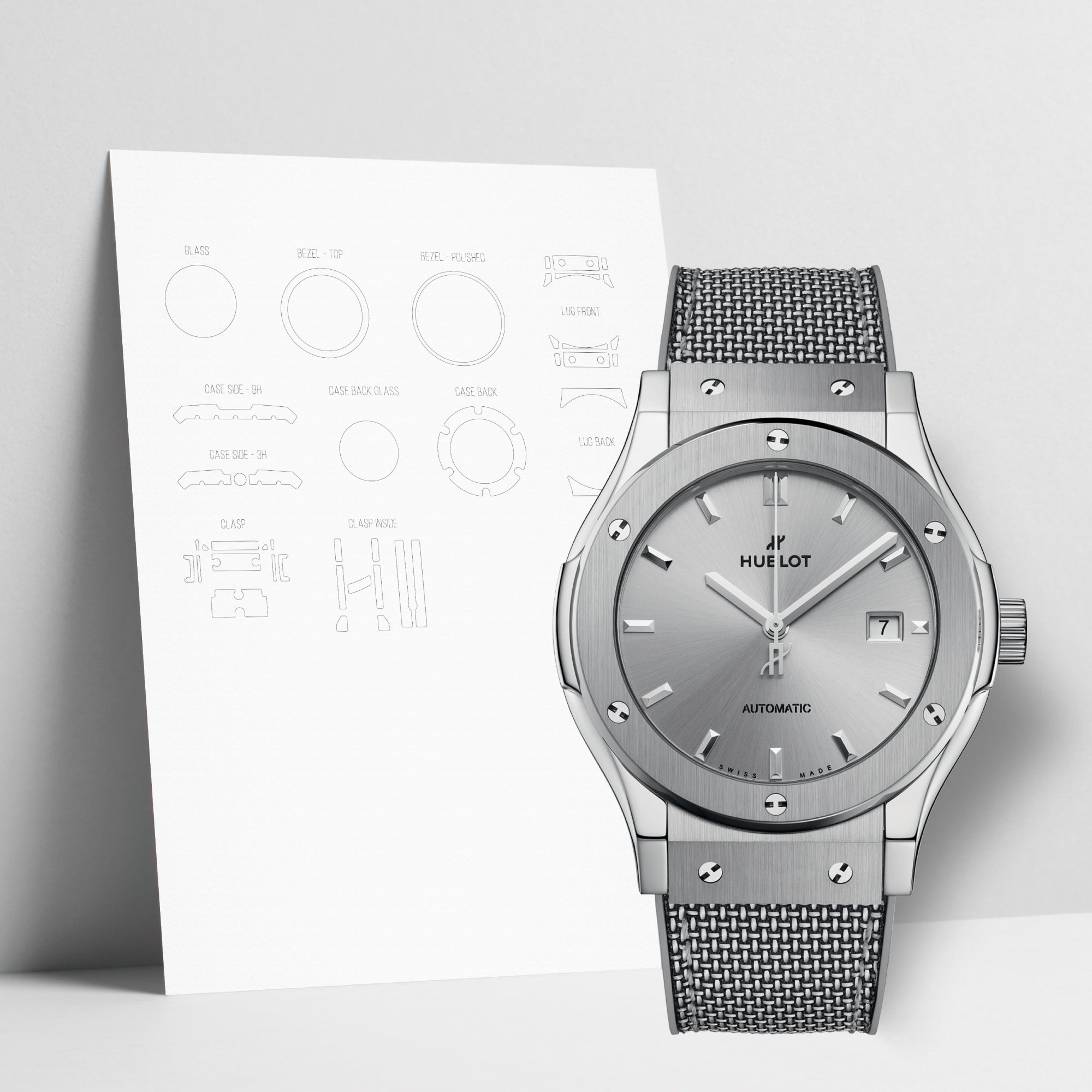 WATCHSHELL HUBLOT CLASSIC FUSION 542.NX.5610.NR.HEC24 42MM PROTECTIVE FILM