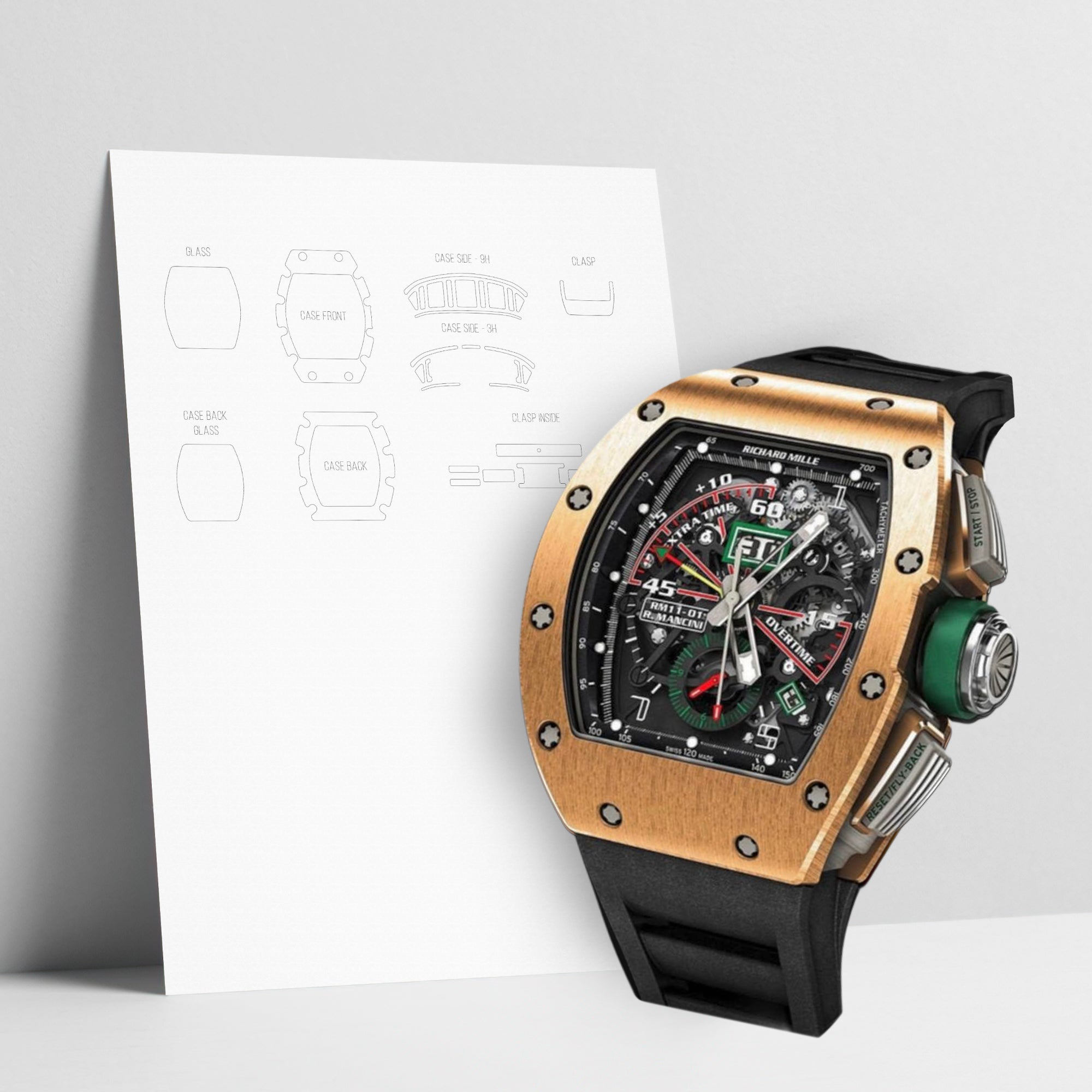 WATCHSHELL RICHARD MILLE RM 11-01 RG PROTECTIVE FILM