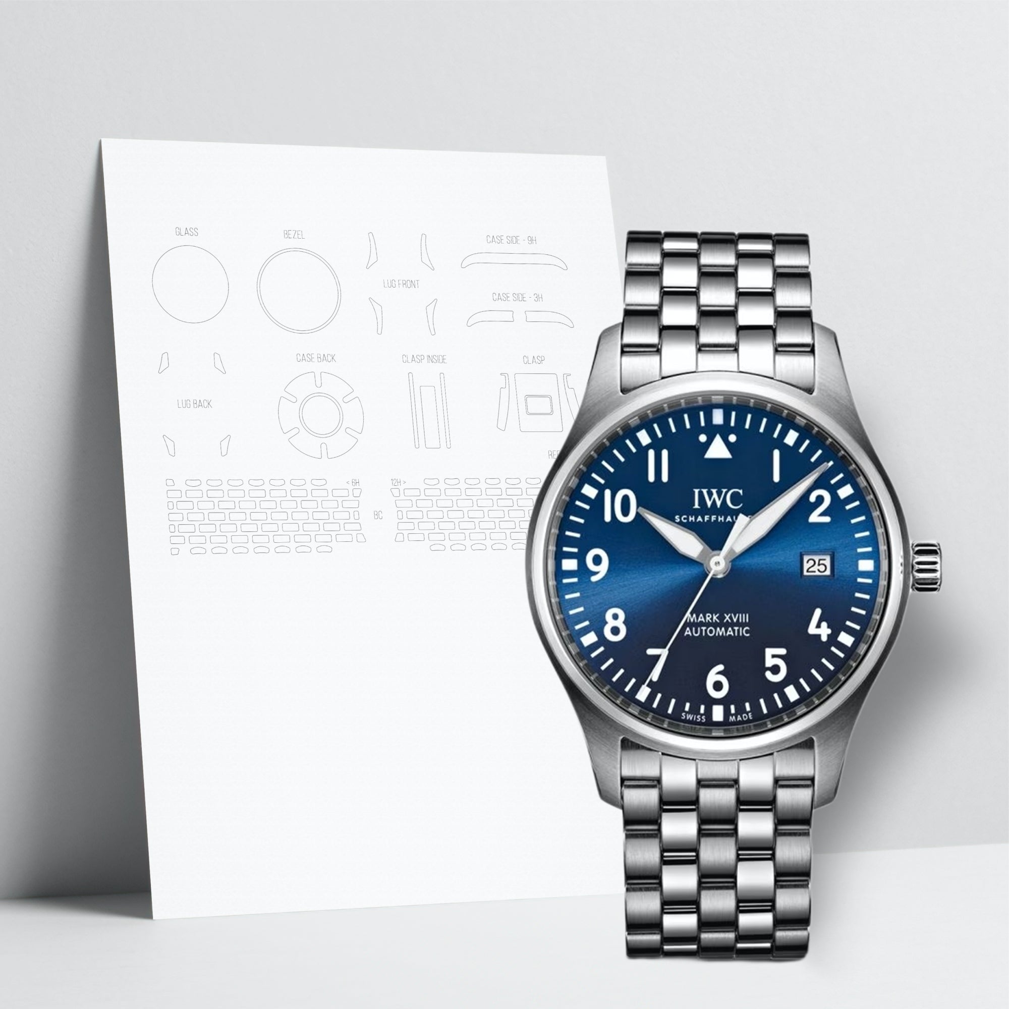 WATCHSHELL IWC MARK 18 IW327014 40MM PROTECTIVE FILM