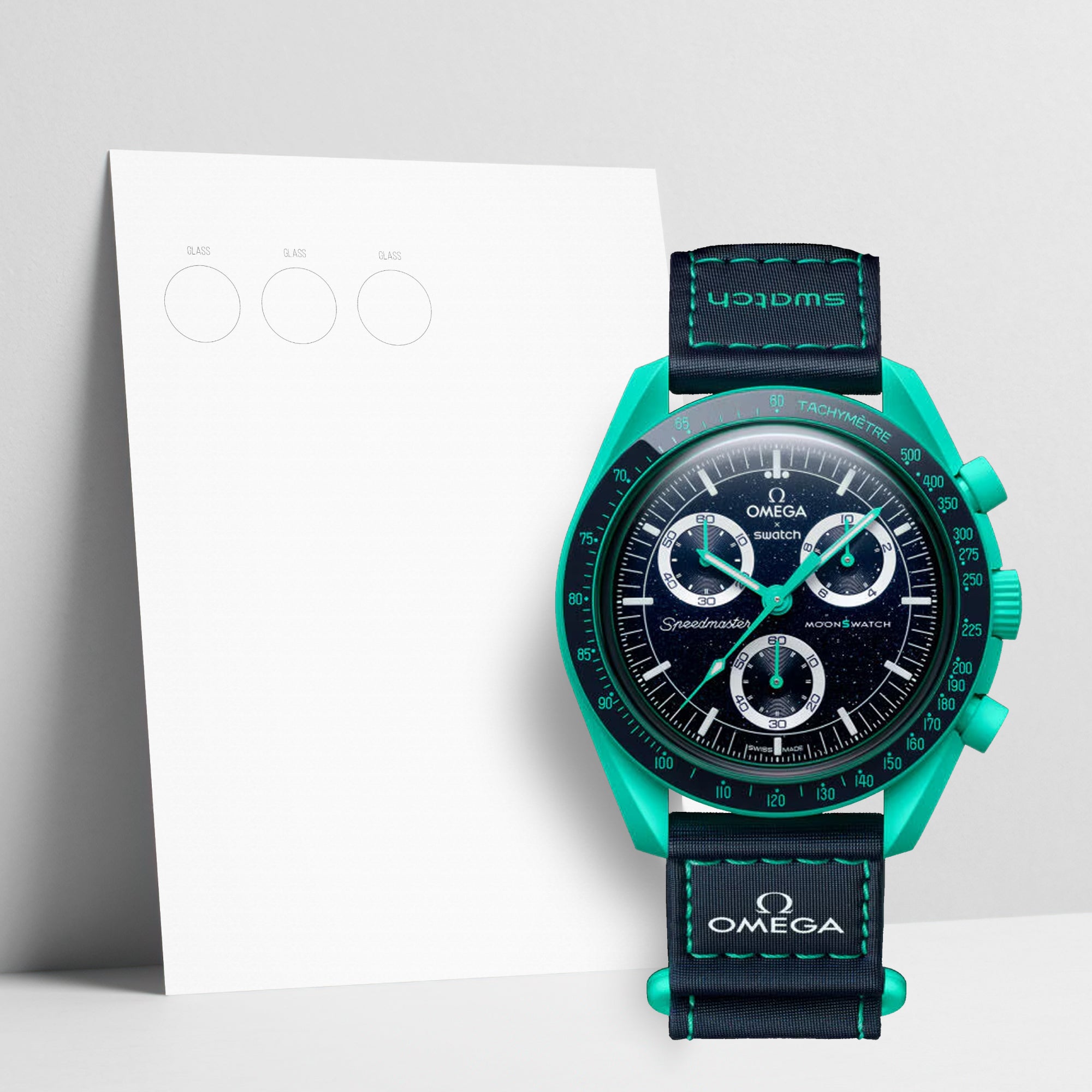 WATCHSHELL SWATCH MOONSWATCH SO33L103 42MM PROTECTIVE FILM