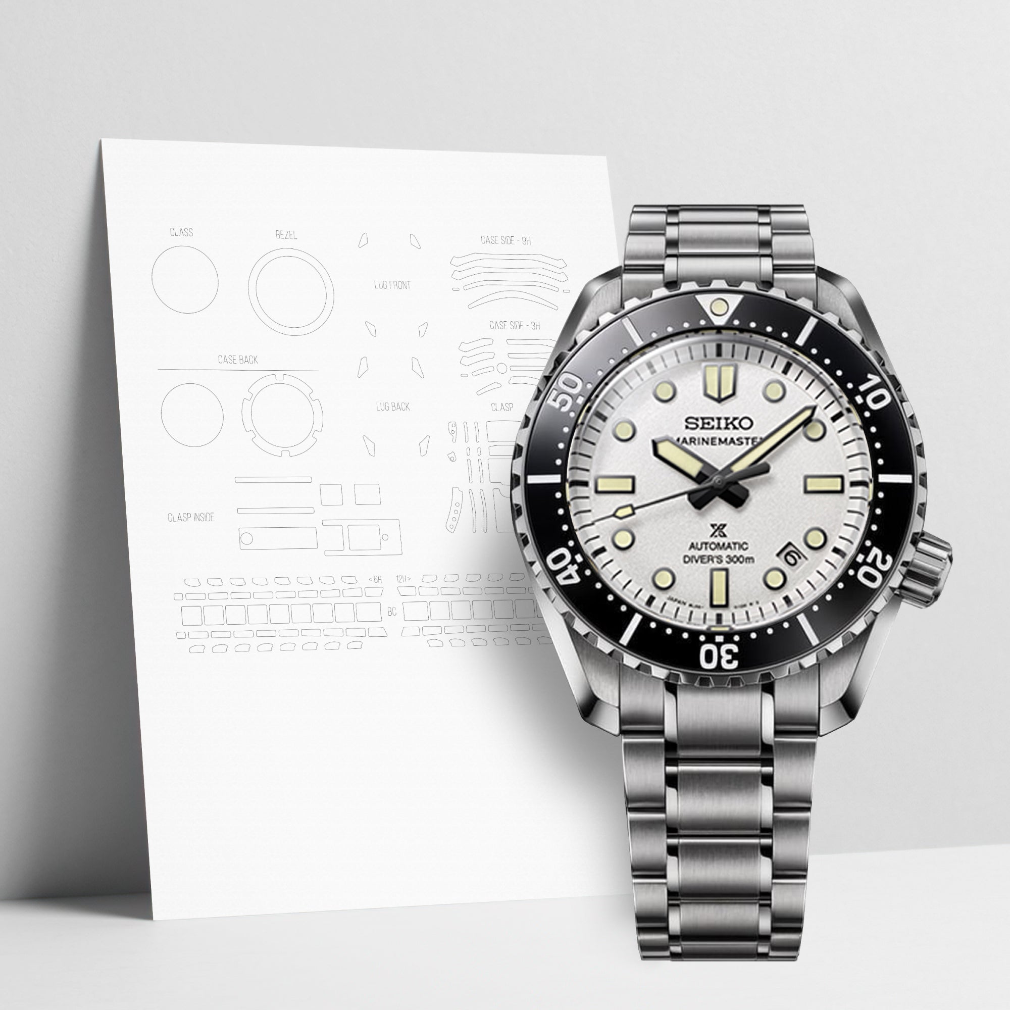 WATCHSHELL SEIKO MARINEMASTER SLA077 42.6MM PROTECTIVE FILM