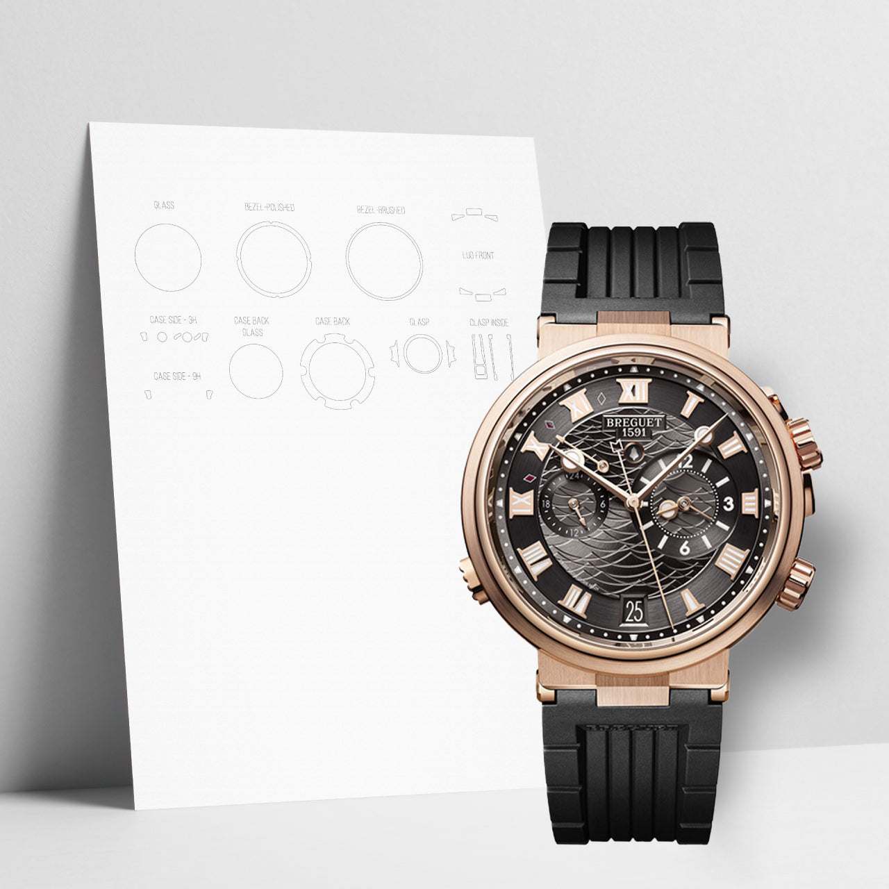 WATCHSHELL BREGUET MARINE 5547BR 40MM PROTECTIVE FILM